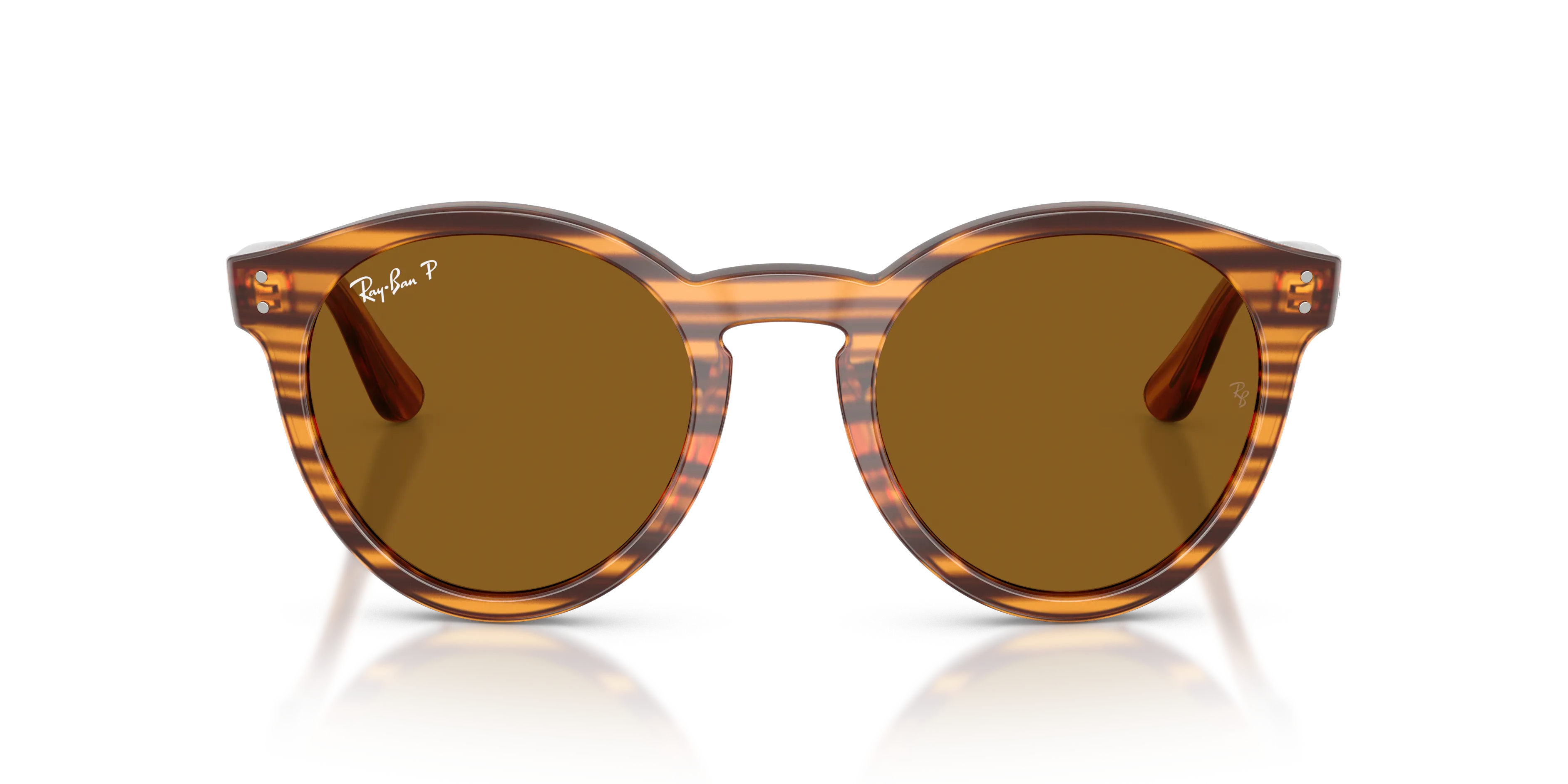Ray - Ban RBR0505S 679183 Occhiali da sole Acetato Marrone Marrone Pantos Polarizzata - immagine 3