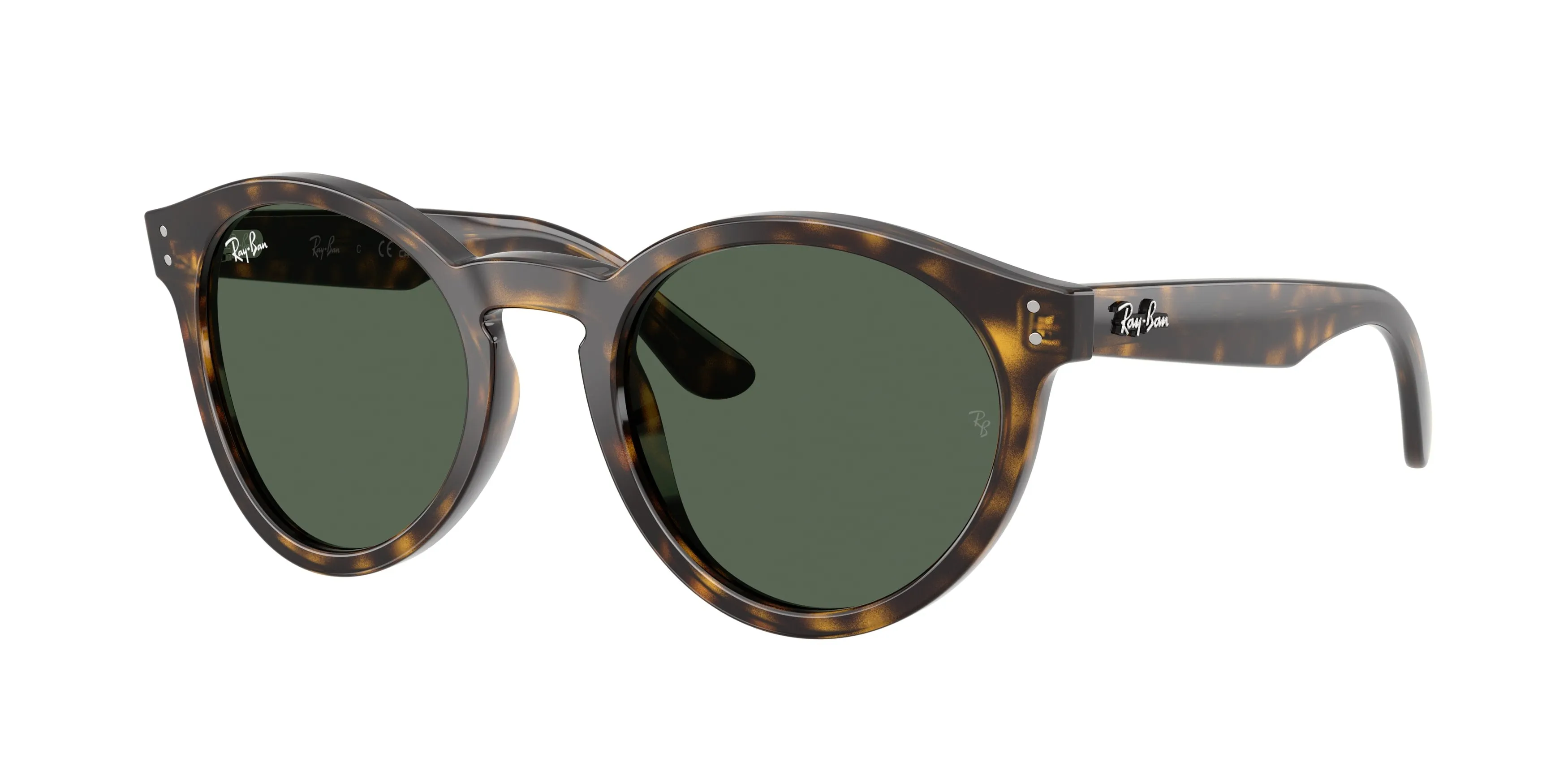 Ray - Ban RBR0505S 6790VR Occhiali da sole Acetato Tartaruga Verde Pantos Normale - immagine 1