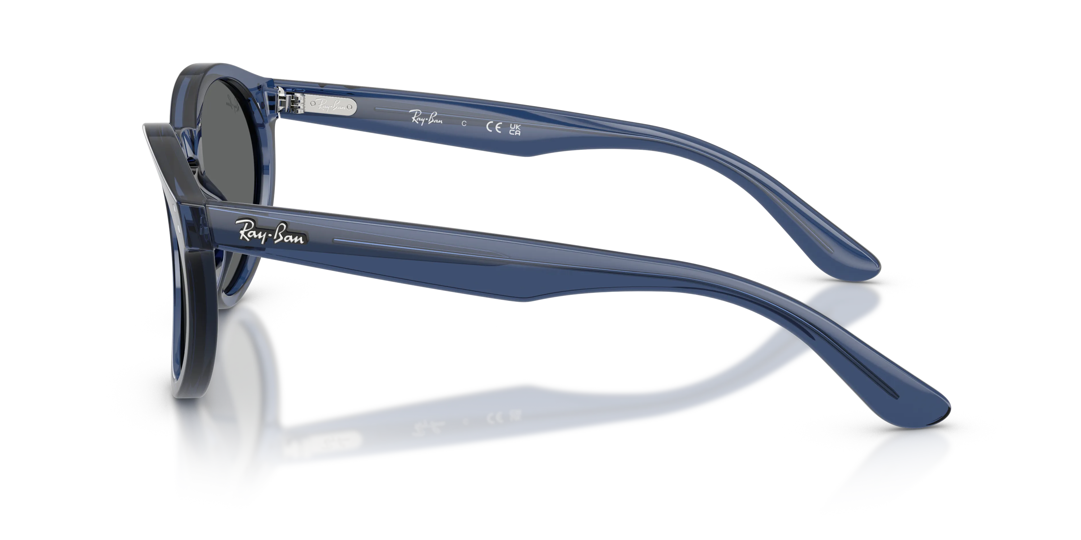 Ray - Ban RBR0505S 6708GR Occhiali da sole Acetato Blu Grigio Pantos Normale - immagine 4