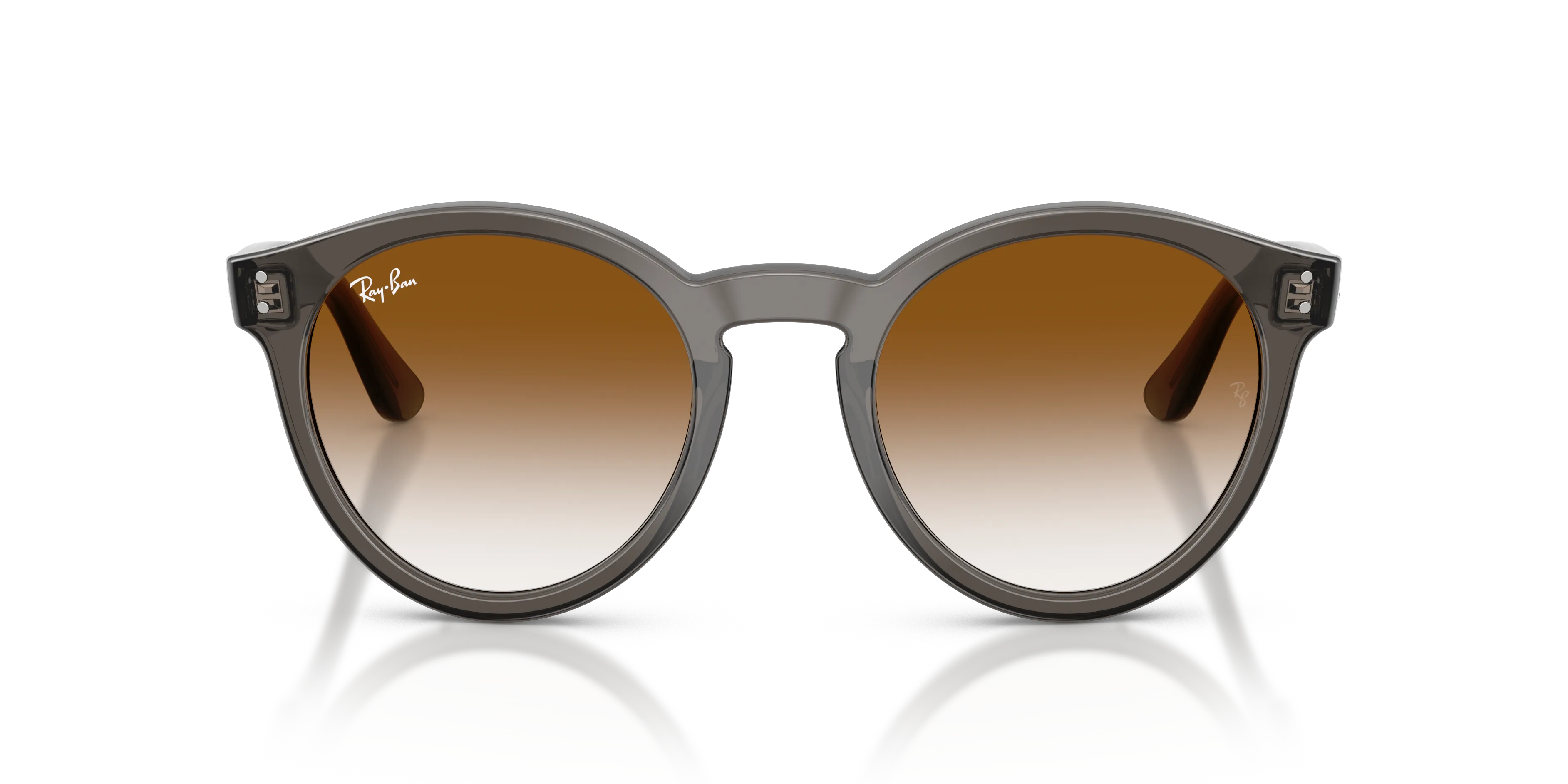 Ray - Ban RBR0505S 6707CB Occhiali da sole Acetato Grigio Marrone Pantos Normale Sfumato - immagine 3