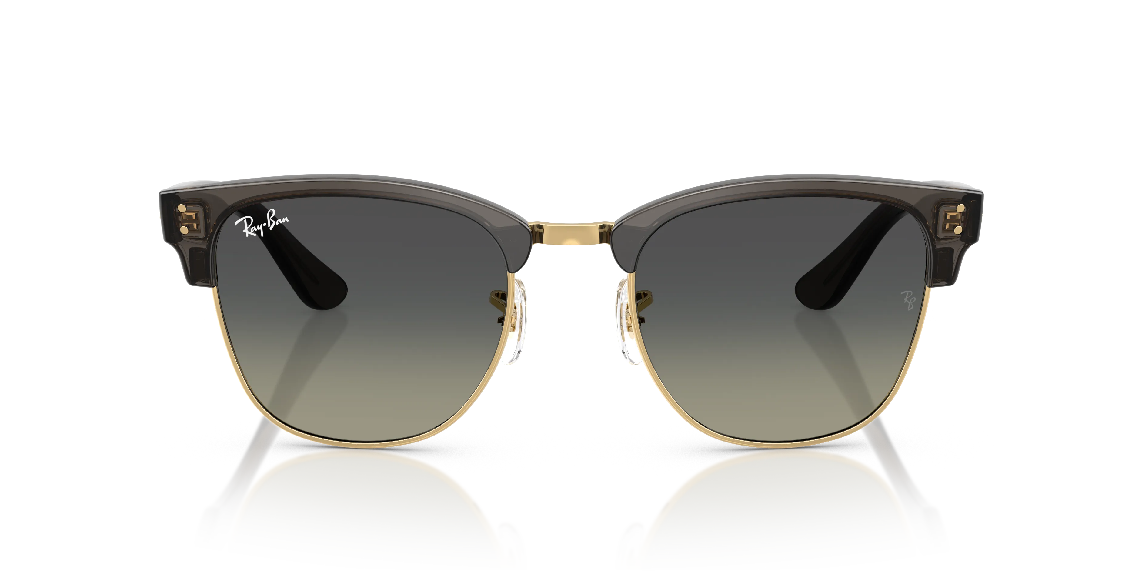 Ray - Ban RBR0504S CLUBMASTER REVERSE 682911 Occhiali da sole Acetato Grigio Grigio Squadrata Normale Sfumato - immagine 3
