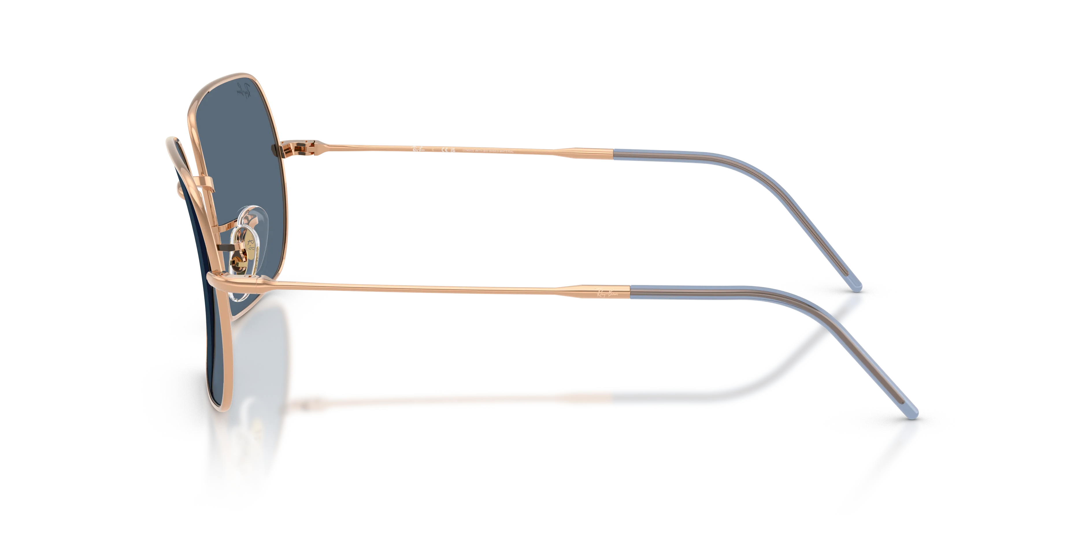 Ray - Ban RBR0104S SQUARE REVERSE 92023A Occhiali da sole Metallo Oro Blu Squadrata Normale - immagine 4