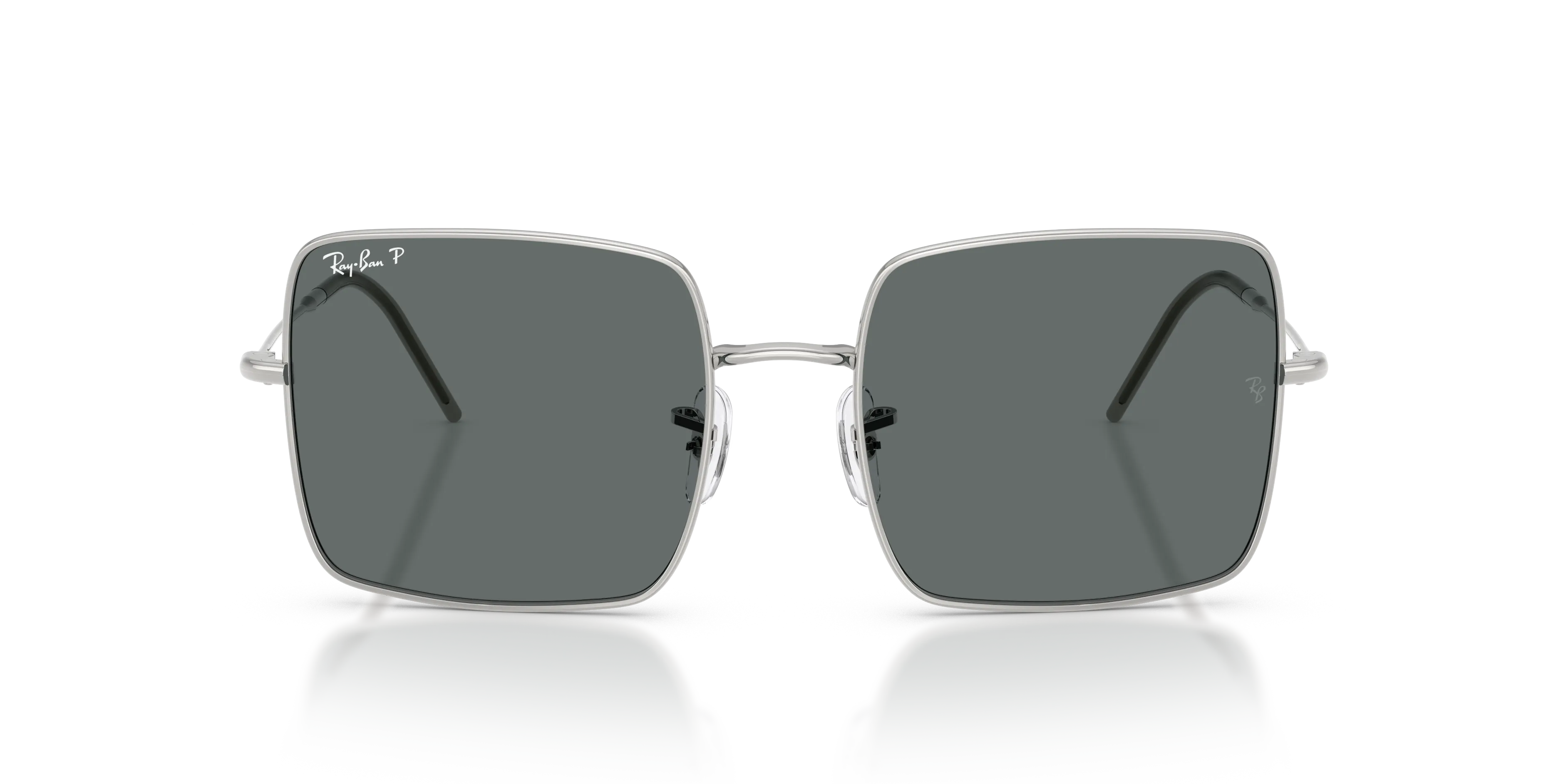 Ray - Ban RBR0104S SQUARE REVERSE 003/81 Occhiali da sole Metallo Argento Grigio Squadrata Polarizzata - immagine 3