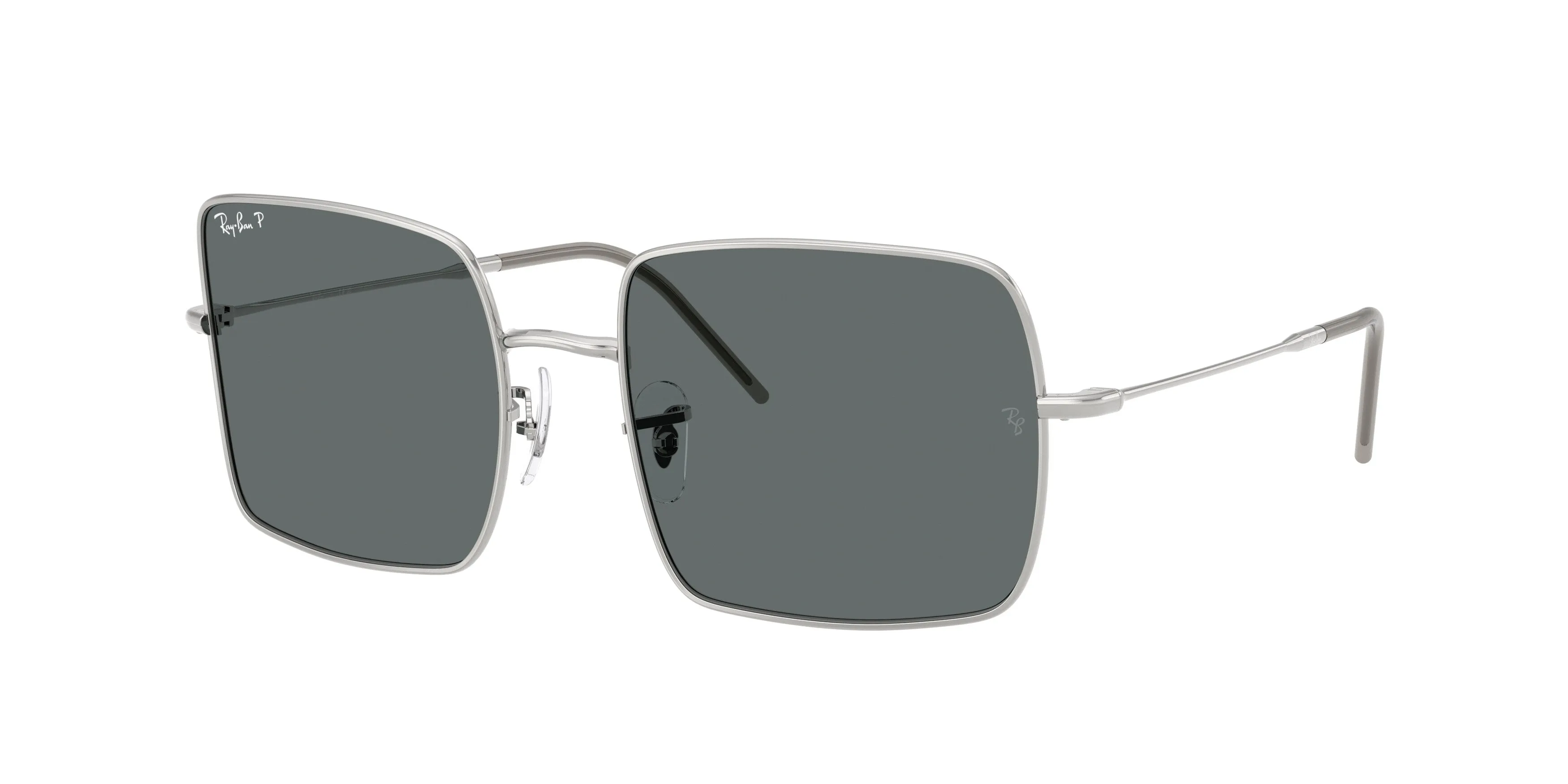 Ray - Ban RBR0104S SQUARE REVERSE 003/81 Occhiali da sole Metallo Argento Grigio Squadrata Polarizzata - immagine 1