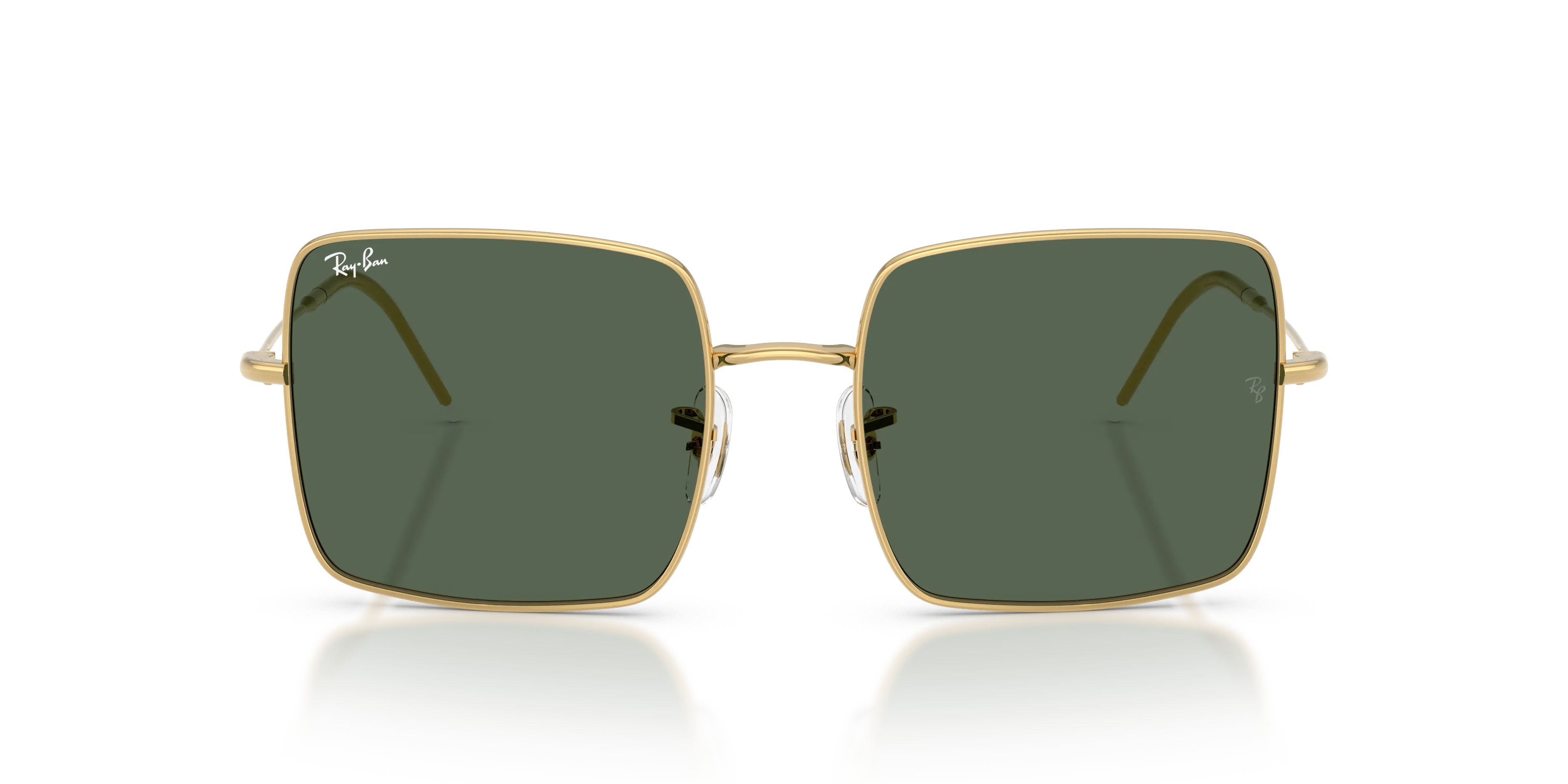 Ray - Ban RBR0104S SQUARE REVERSE 001/VR Occhiali da sole Metallo Oro Verde Squadrata Normale - immagine 3