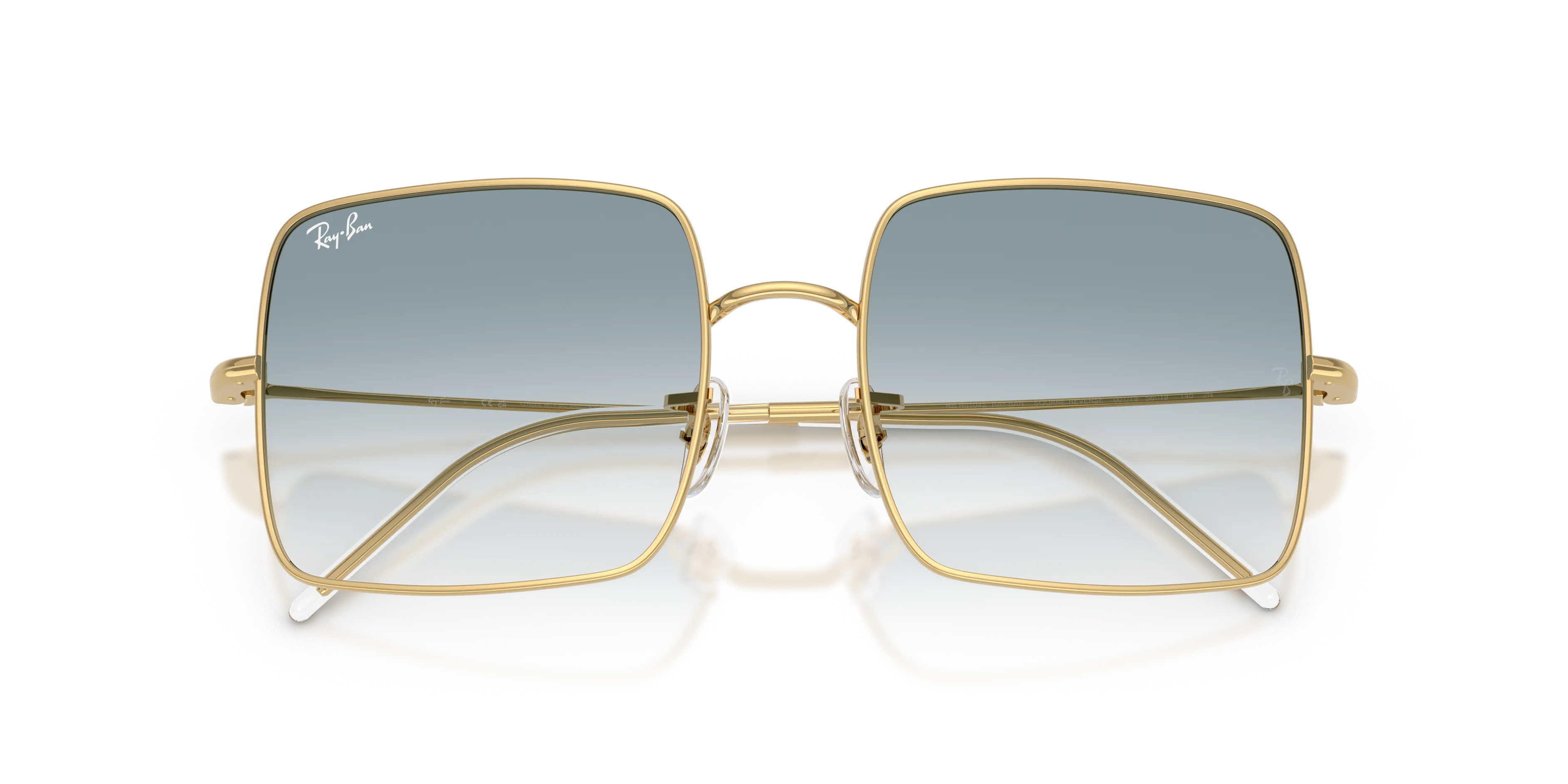 Ray - Ban RBR0104S SQUARE REVERSE 001/79 Occhiali da sole Metallo Oro Blu Squadrata Normale Sfumato - immagine 2