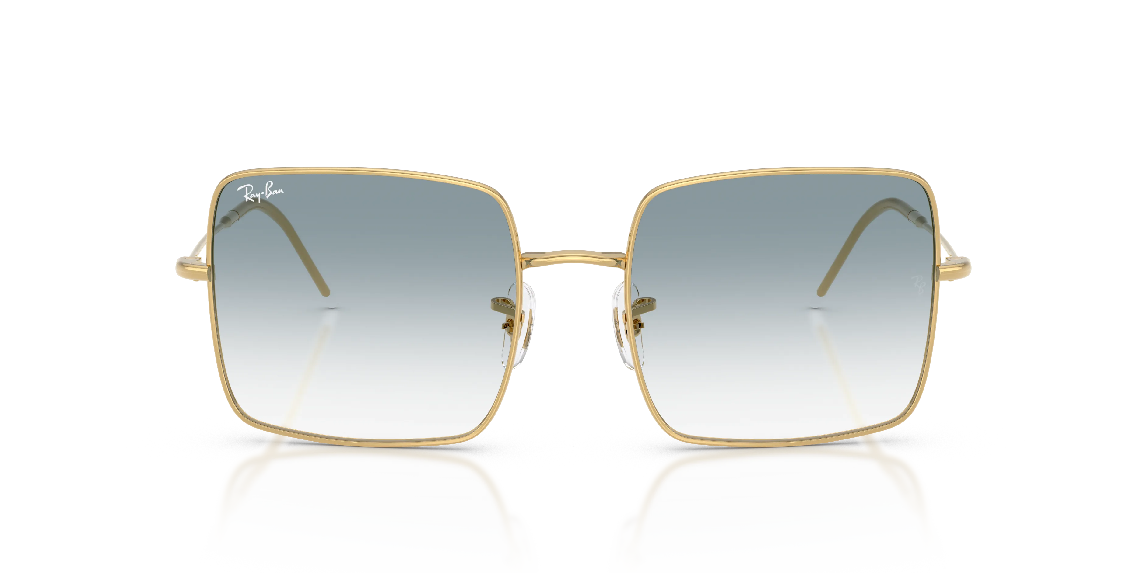 Ray - Ban RBR0104S SQUARE REVERSE 001/79 Occhiali da sole Metallo Oro Blu Squadrata Normale Sfumato - immagine 3