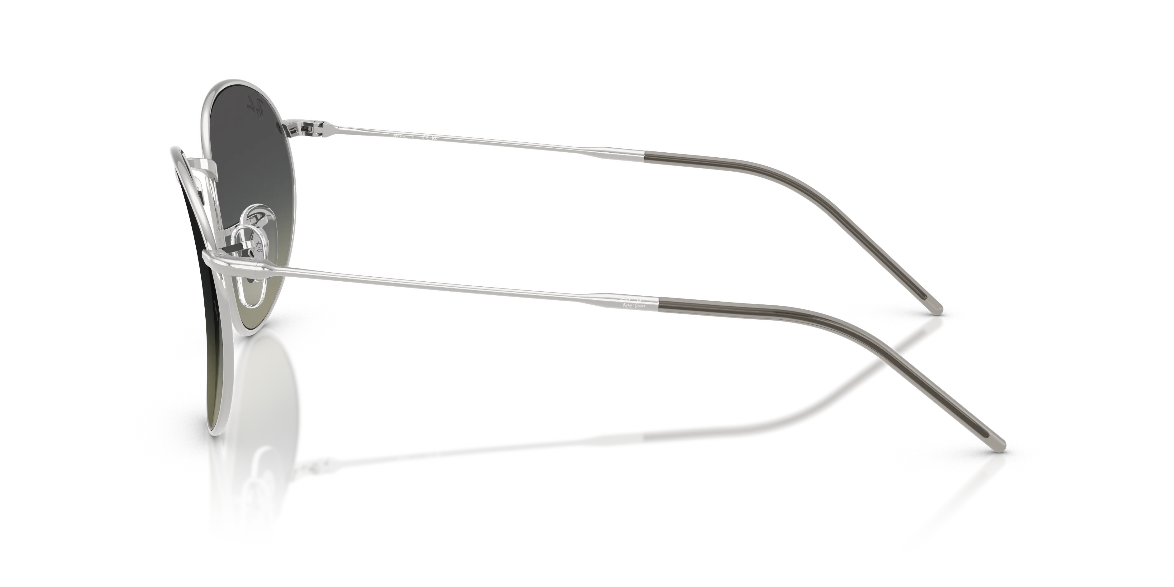 Ray - Ban RBR0103S ROUND REVERSE 003/11 Occhiali da sole Metallo Argento Grigio Pantos Normale Sfumato - immagine 4