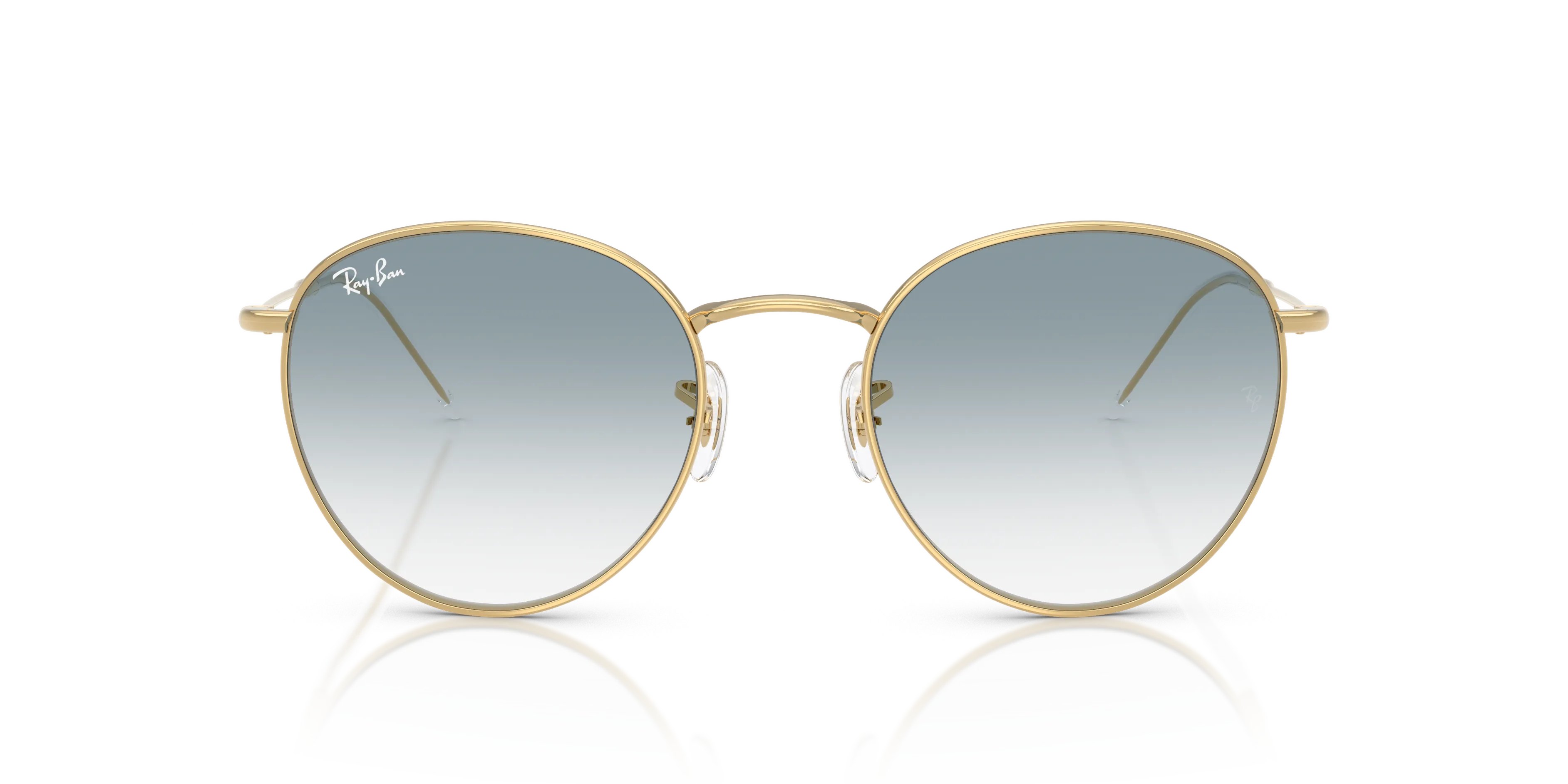 Ray - Ban RBR0103S ROUND REVERSE 001/79 Occhiali da sole Metallo Oro Blu Pantos Normale Sfumato - immagine 3