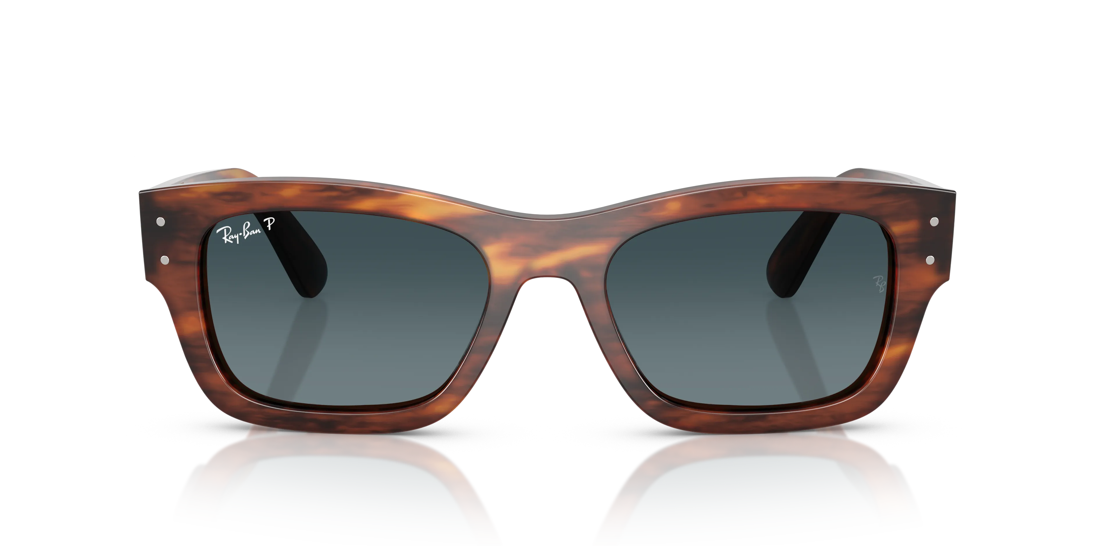 Ray - Ban RB7683S JOSEPH 954/S3 Occhiali da sole Acetato Marrone Blu Squadrata Polarizzata Sfumato - immagine 3