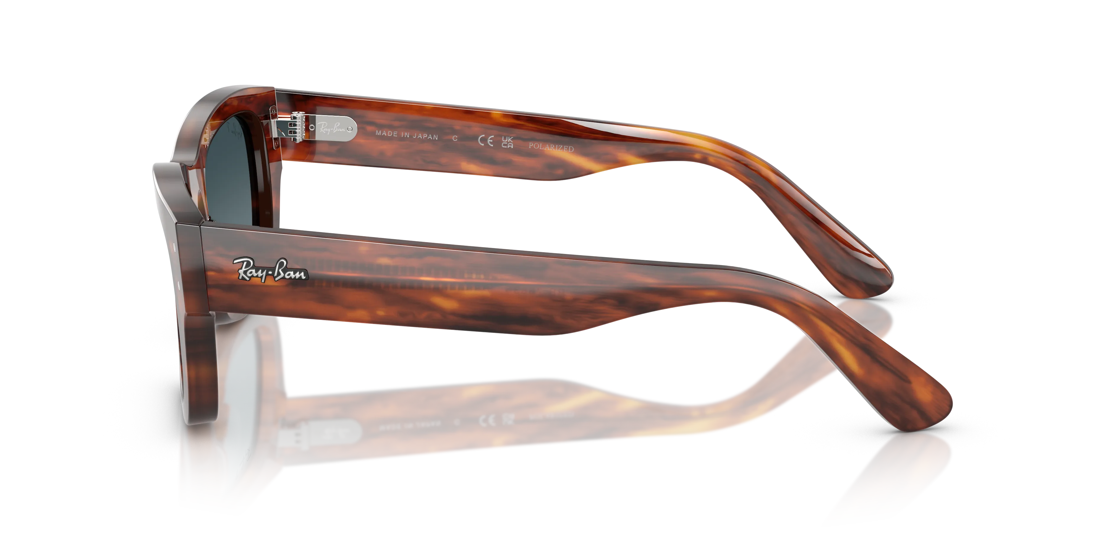 Ray - Ban RB7683S JOSEPH 954/S3 Occhiali da sole Acetato Marrone Blu Squadrata Polarizzata Sfumato - immagine 4