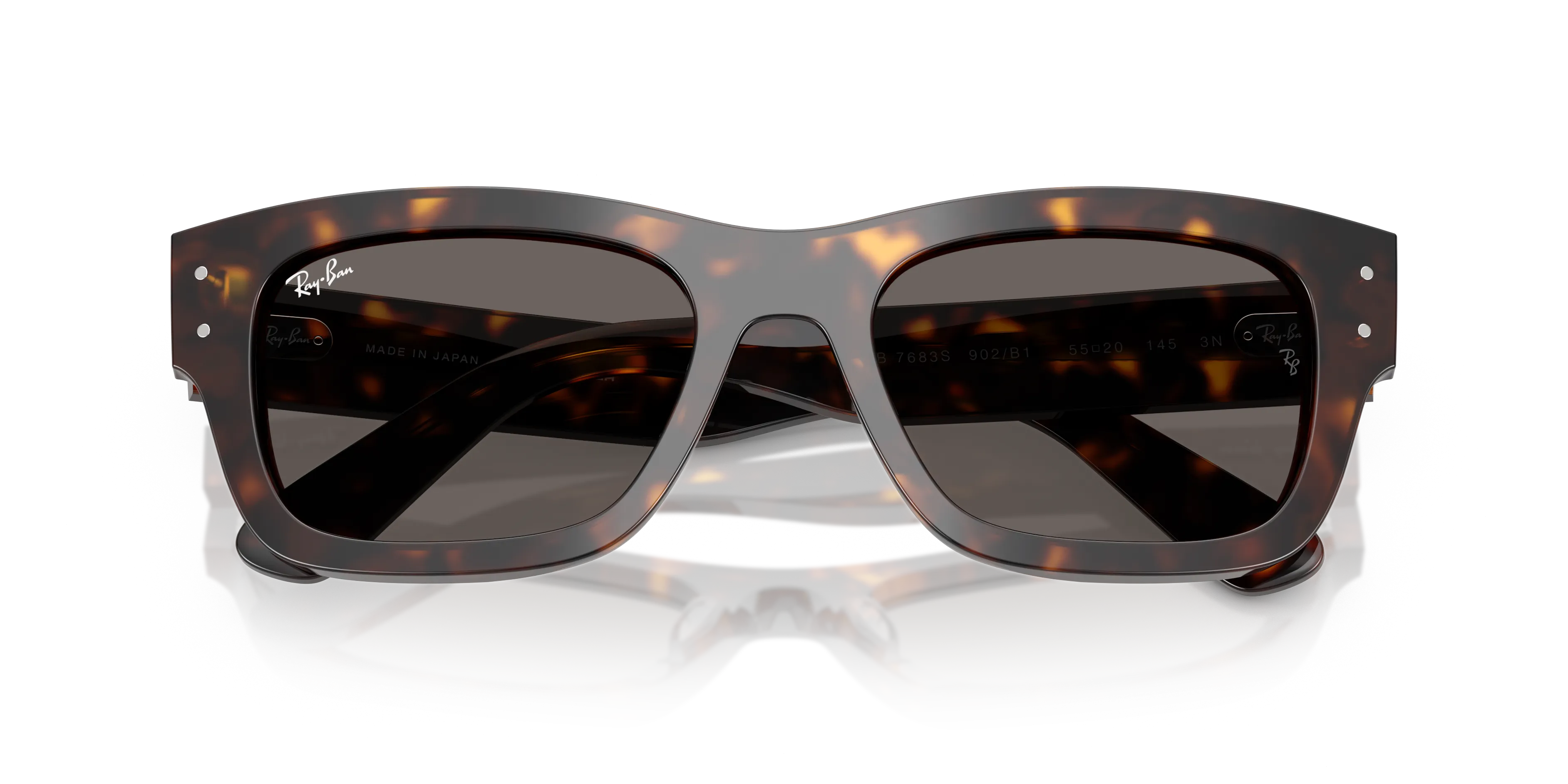 Ray - Ban RB7683S JOSEPH 902/B1 Occhiali da sole Acetato Tartaruga Grigio Squadrata Normale - immagine 2