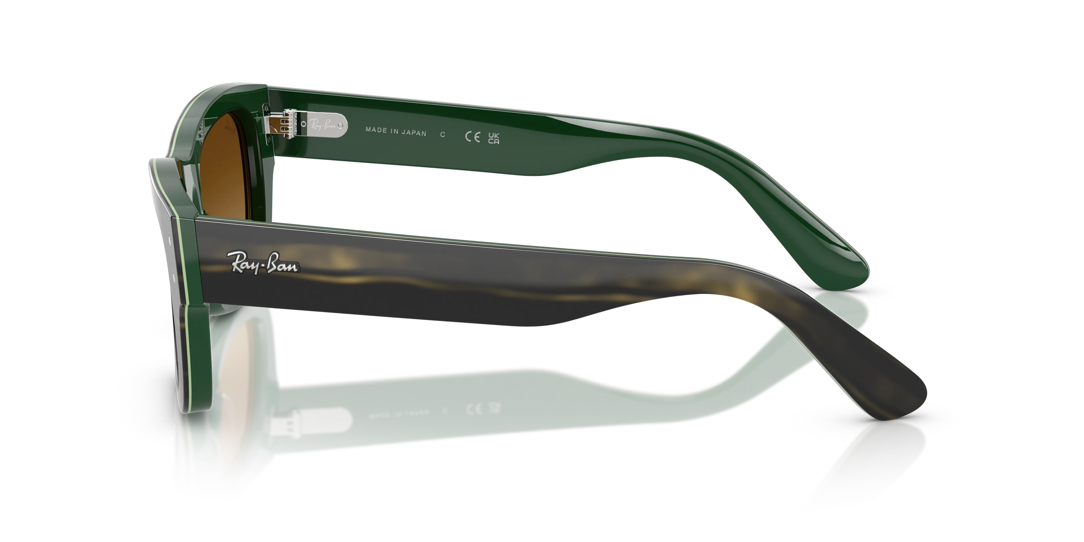 Ray - Ban RB7683S JOSEPH 140285 Occhiali da sole Acetato Verde Marrone Squadrata Normale Sfumato - immagine 4