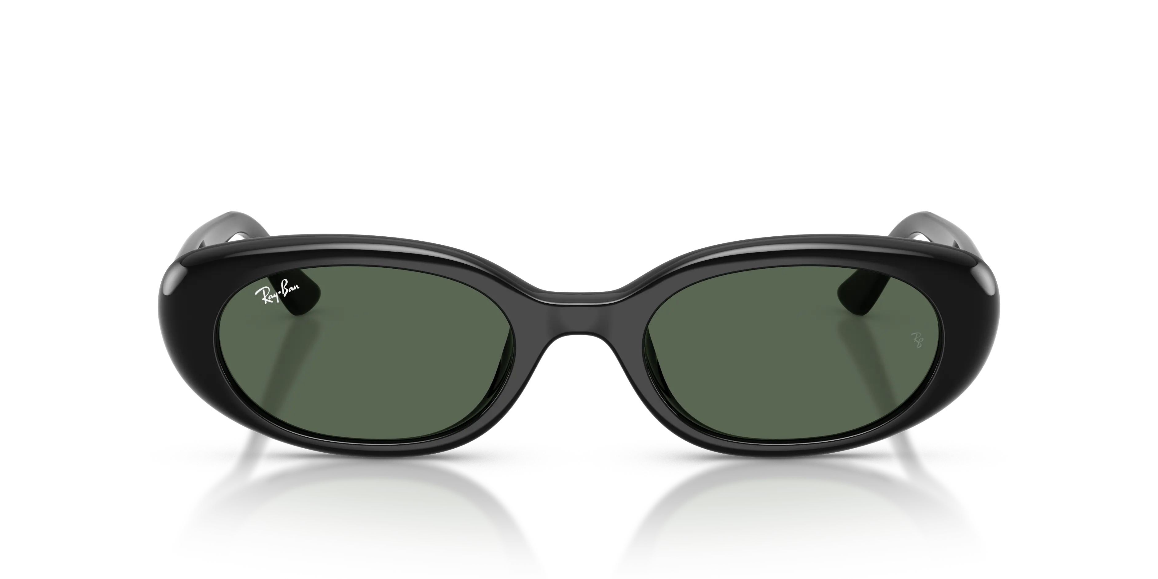 Ray - Ban RB4441D 667771 Occhiali da sole Iniettato Nero Verde Pillow Normale - immagine 3