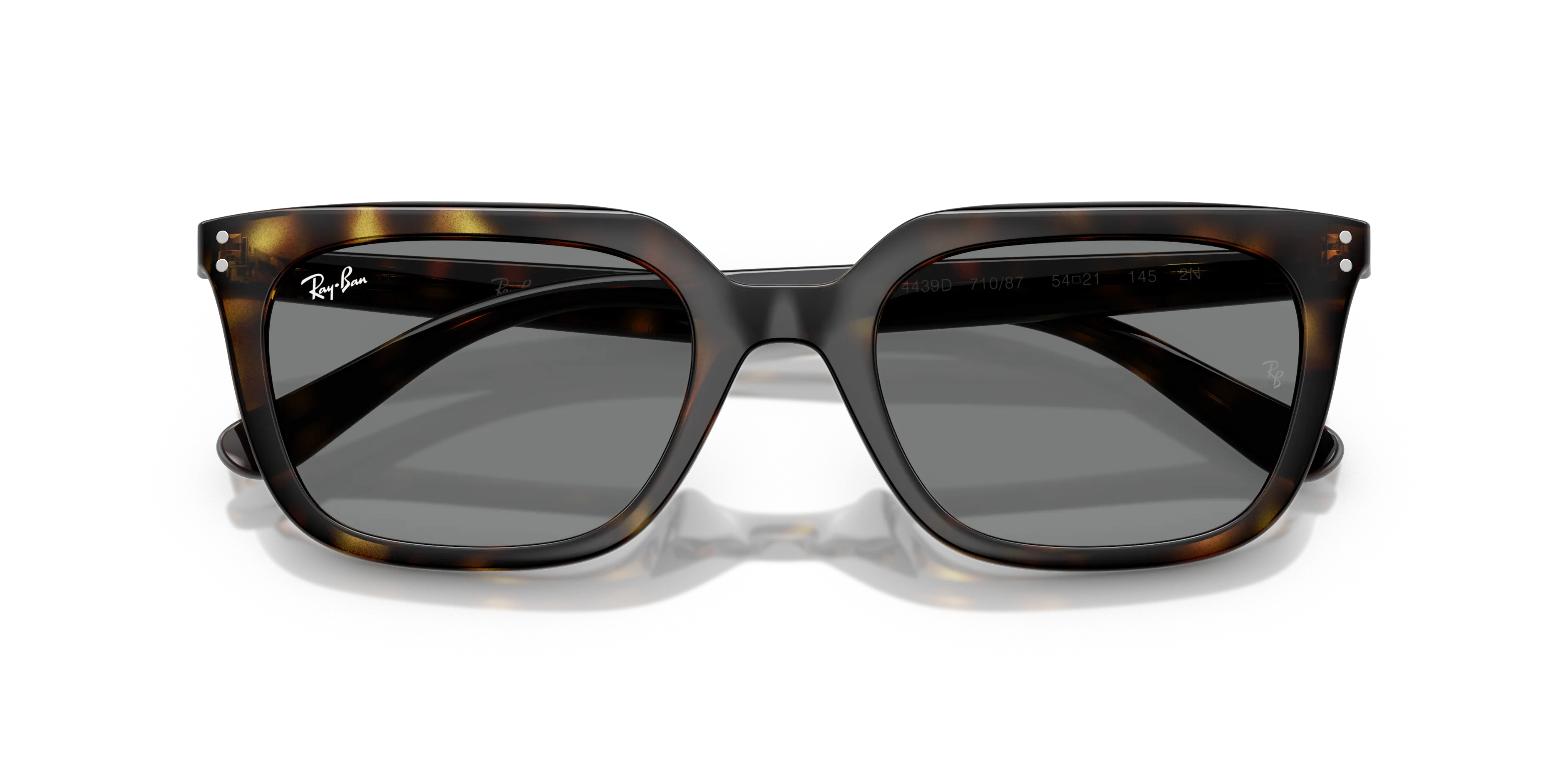 Ray - Ban RB4439D 710/87 Occhiali da sole Acetato Tartaruga Grigio Squadrata Normale - immagine 2