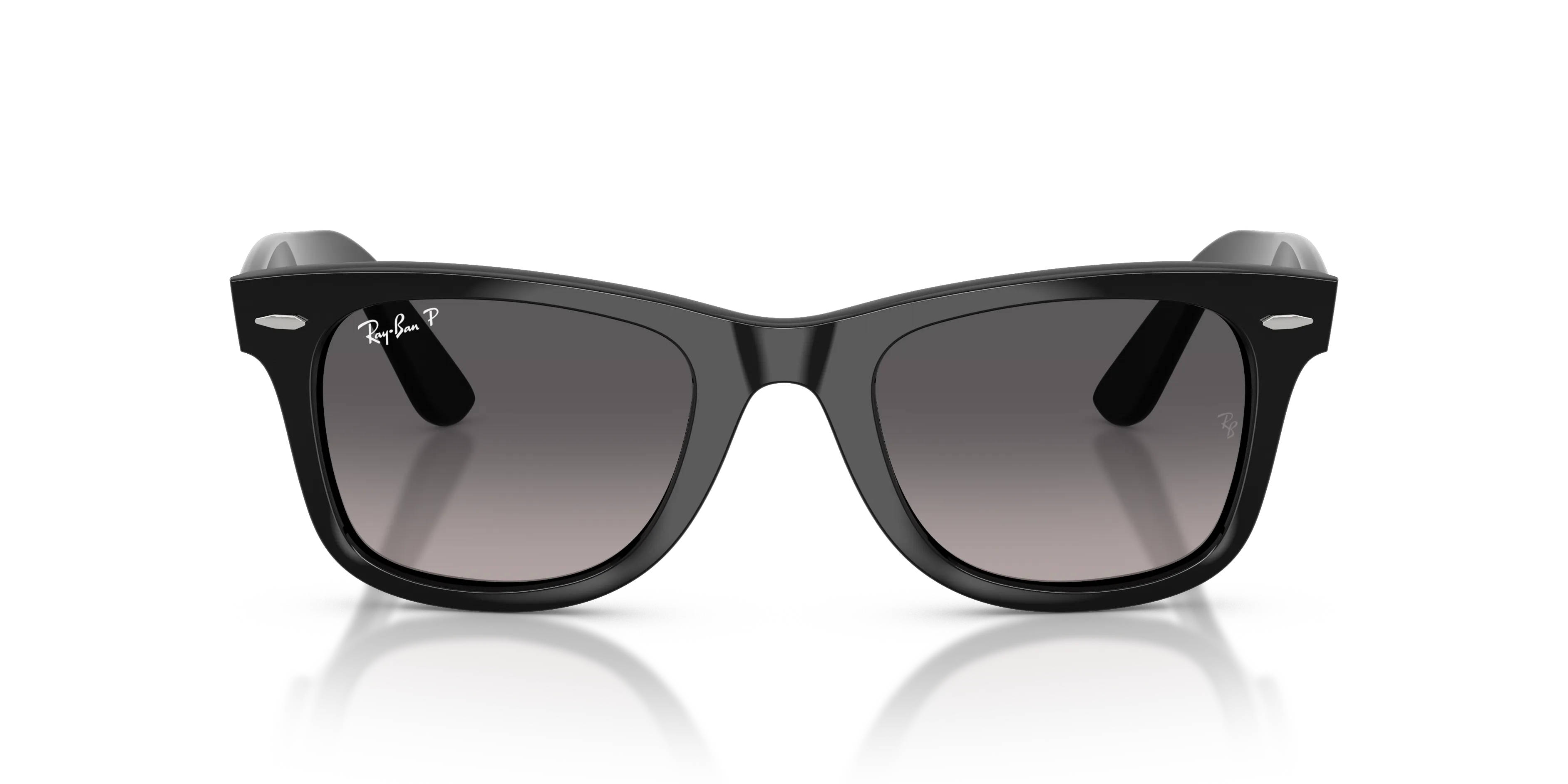 Ray - Ban RB4340 WAYFARER EASE 601/M3 Occhiali da sole Acetato Nero Grigio Squadrata Polarizzata Sfumato - immagine 3