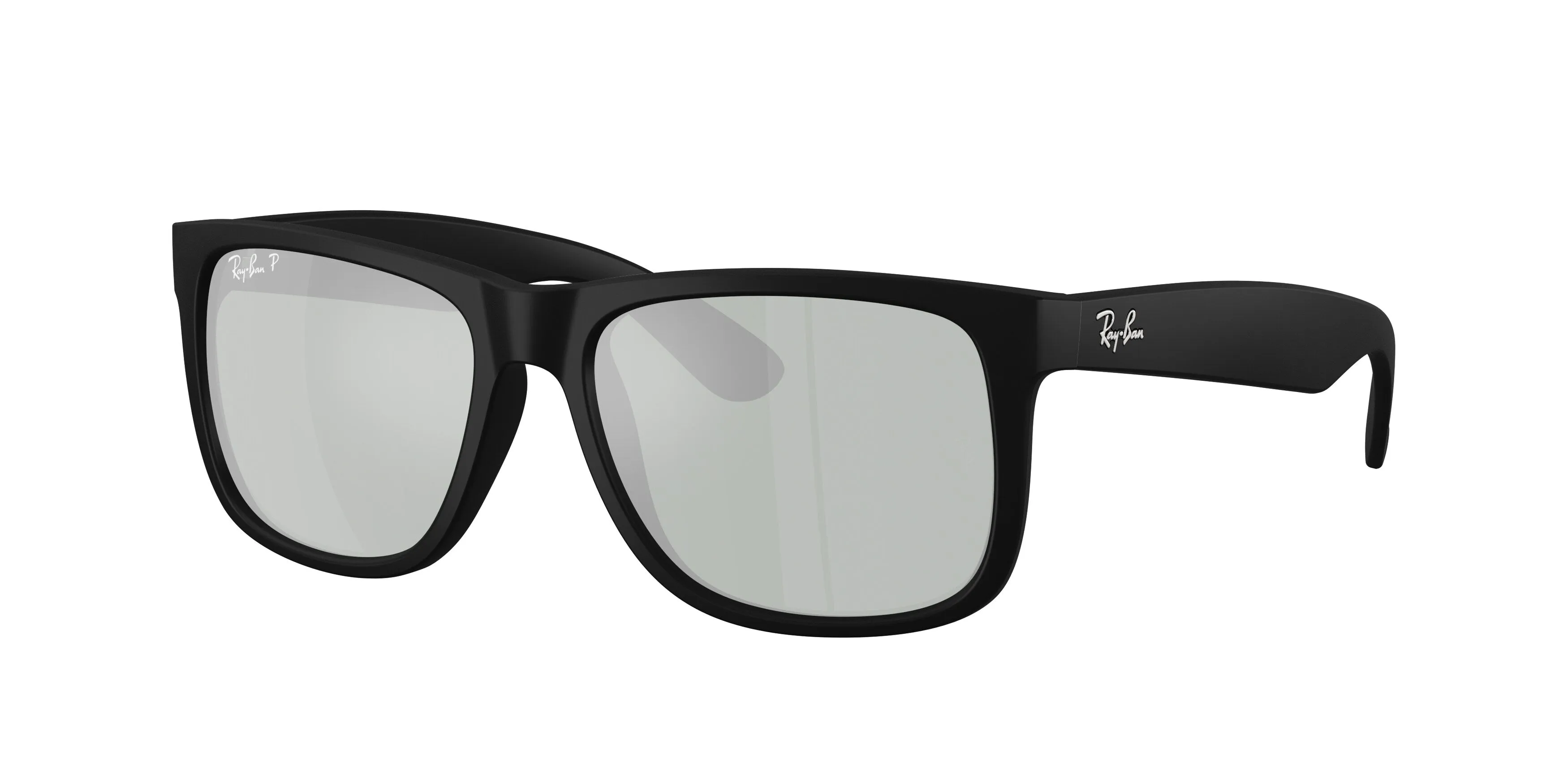 Ray - Ban RB4165 JUSTIN 622/Y4 Occhiali da sole Nylon Nero Squadrata Polarizzata - immagine 1