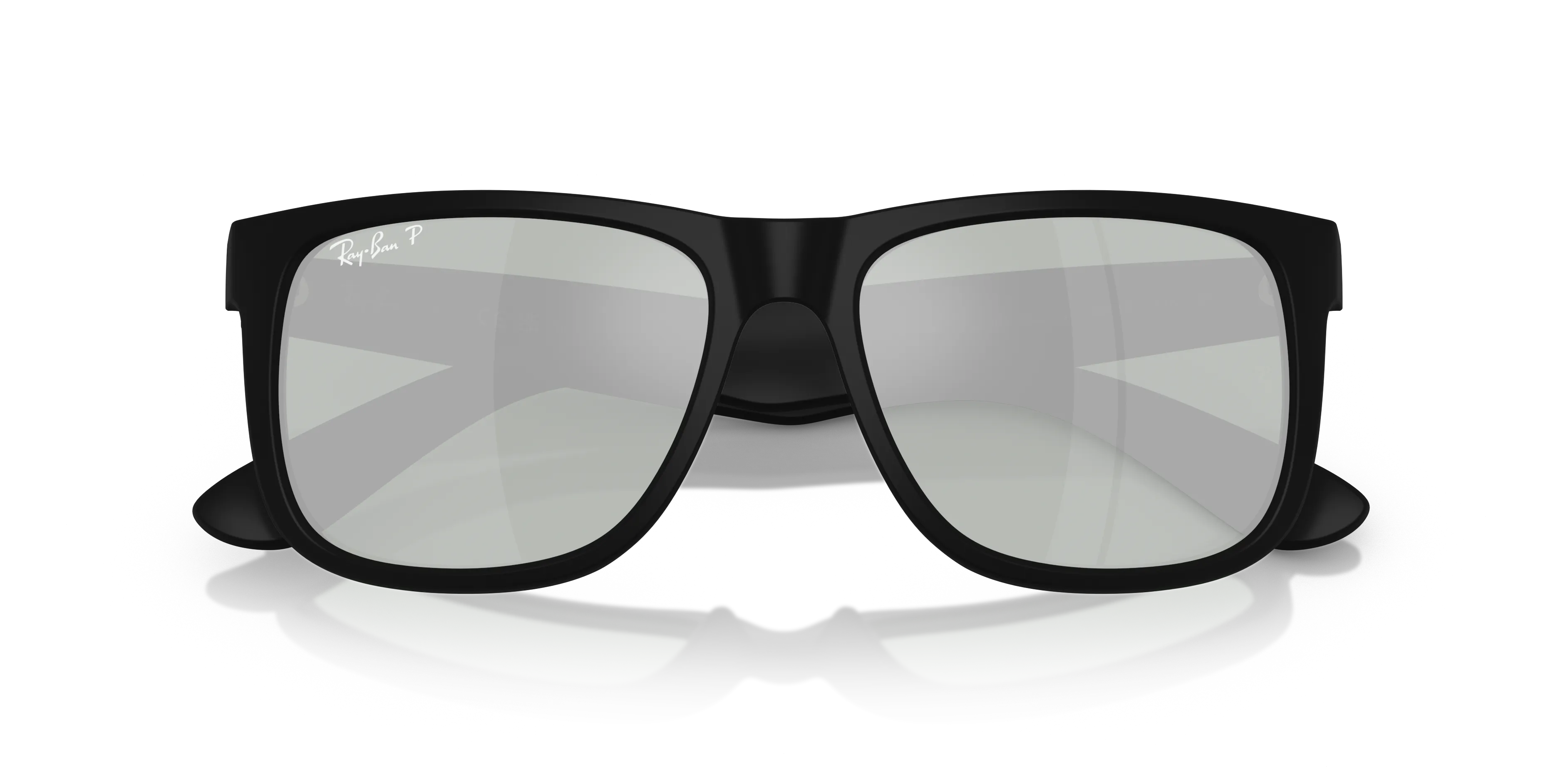 Ray - Ban RB4165 JUSTIN 622/Y4 Occhiali da sole Nylon Nero Squadrata Polarizzata - immagine 2