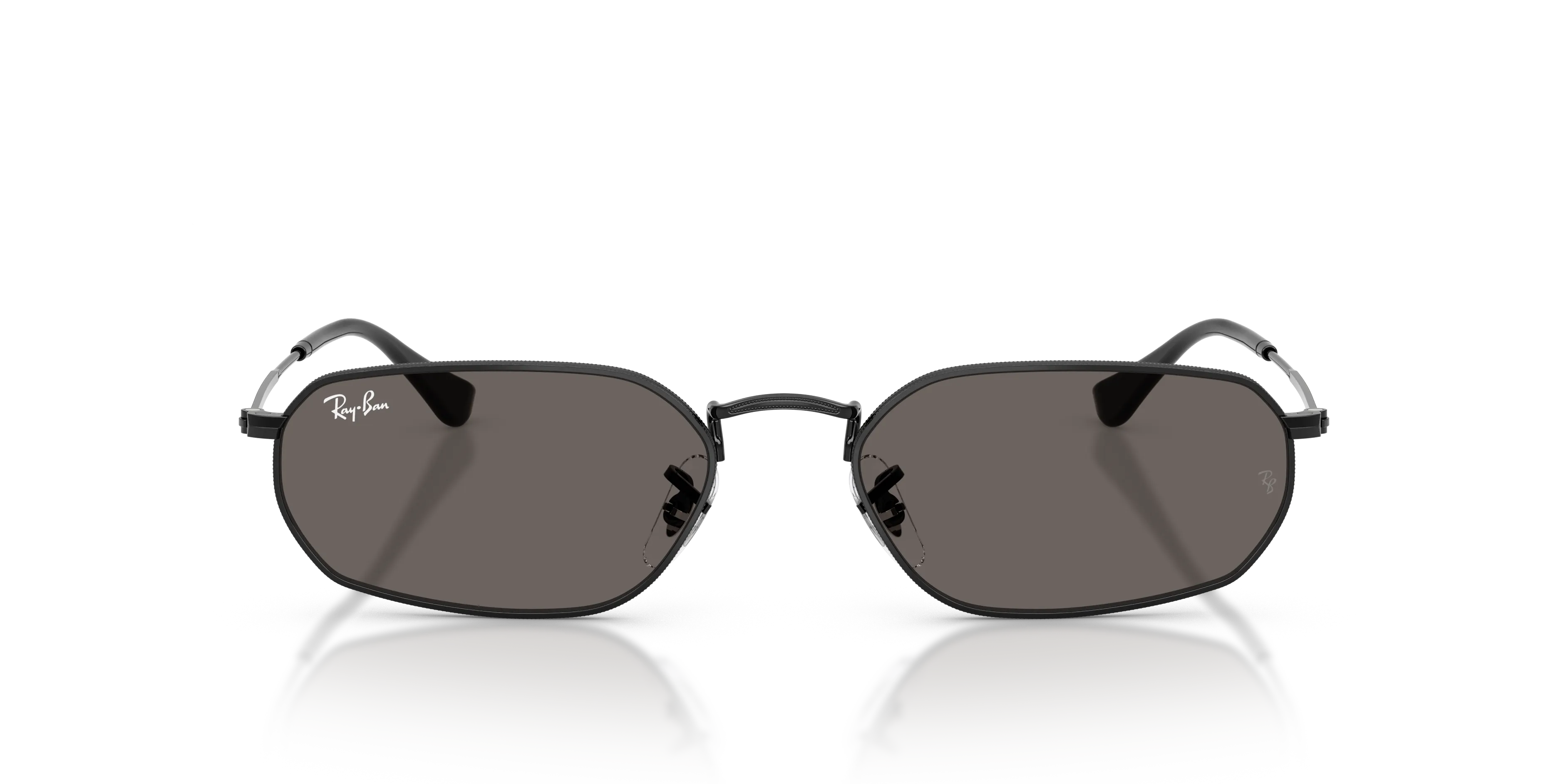 Ray - Ban RB3947 002/B1 Occhiali da sole Metallo Nero Grigio Geometrica Normale - immagine 3