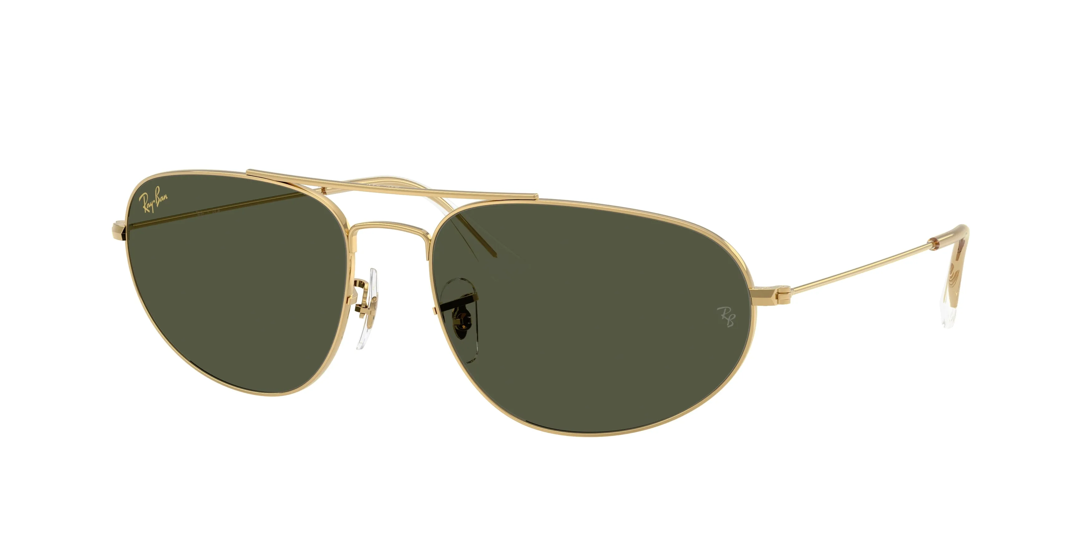 Ray - Ban RB3945 919631 Occhiali da sole Metallo Oro Verde Geometrica Normale - immagine 1