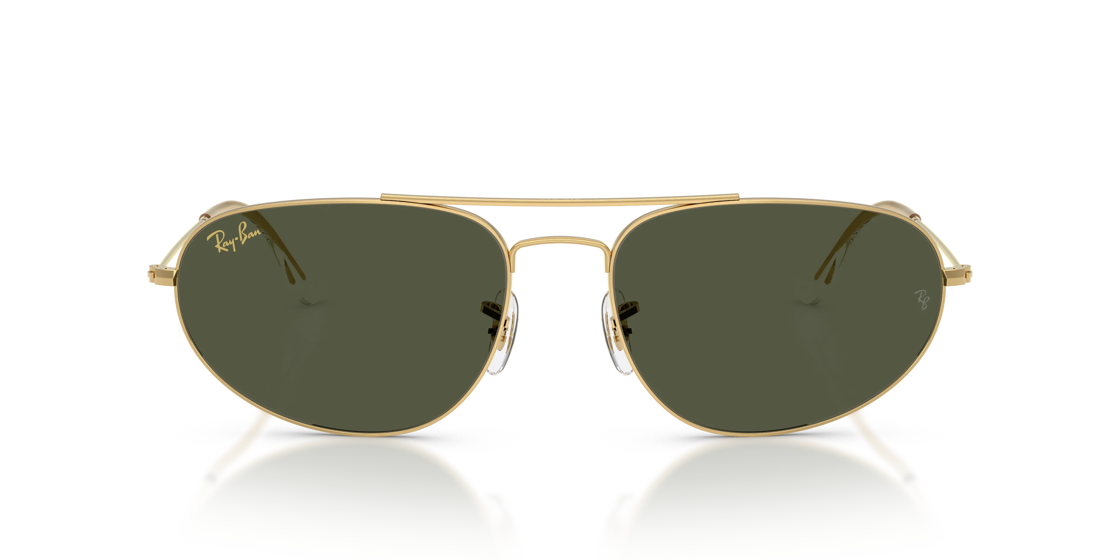 Ray - Ban RB3945 919631 Occhiali da sole Metallo Oro Verde Geometrica Normale - immagine 3