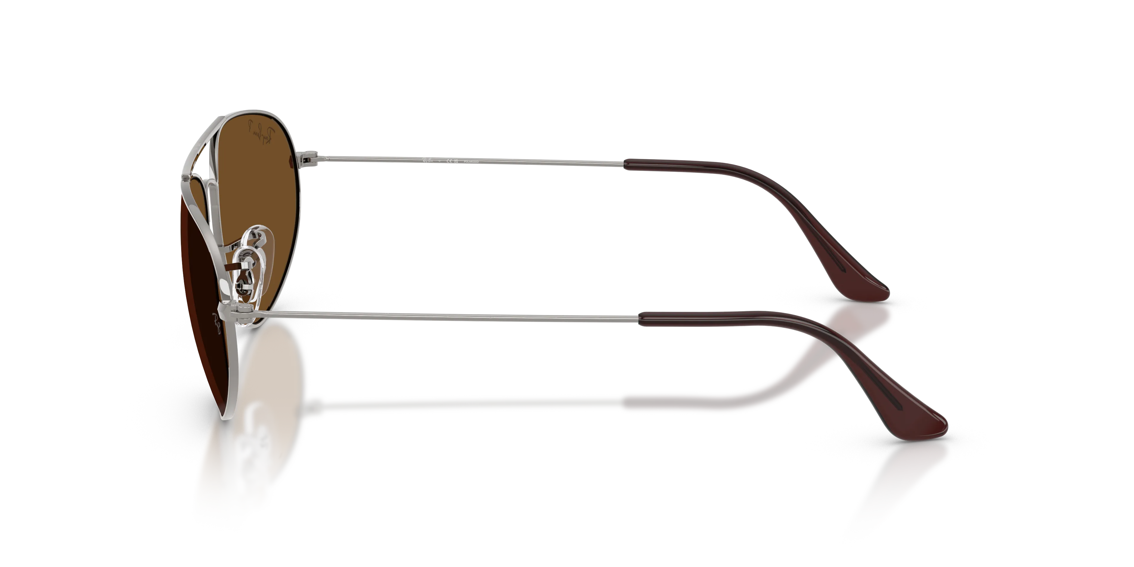 Ray - Ban RB3945 004/57 Occhiali da sole Metallo Grigio Marrone Geometrica Polarizzata - immagine 4