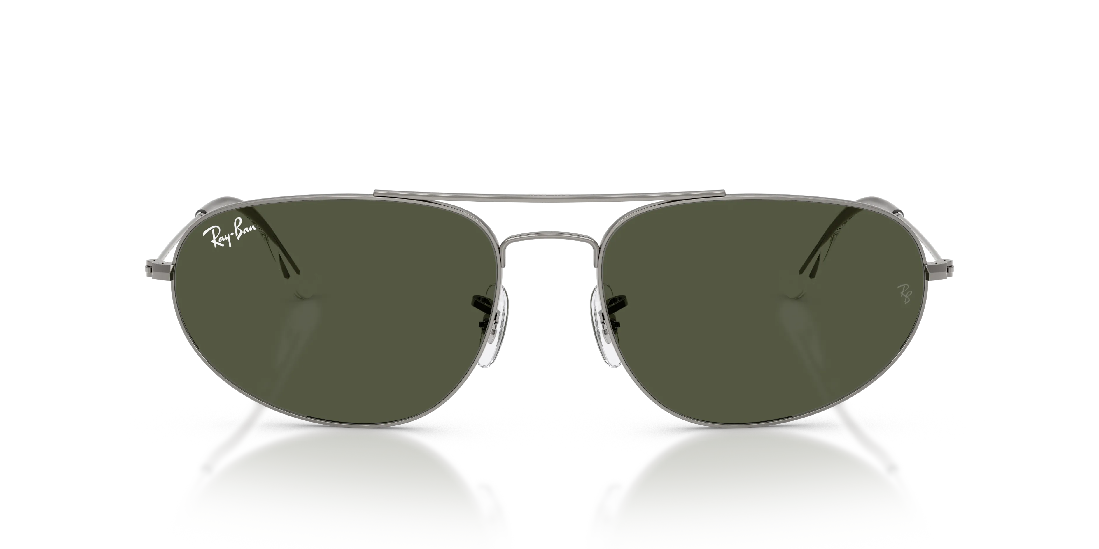 Ray - Ban RB3945 004/31 Occhiali da sole Metallo Grigio Verde Geometrica Normale - immagine 3