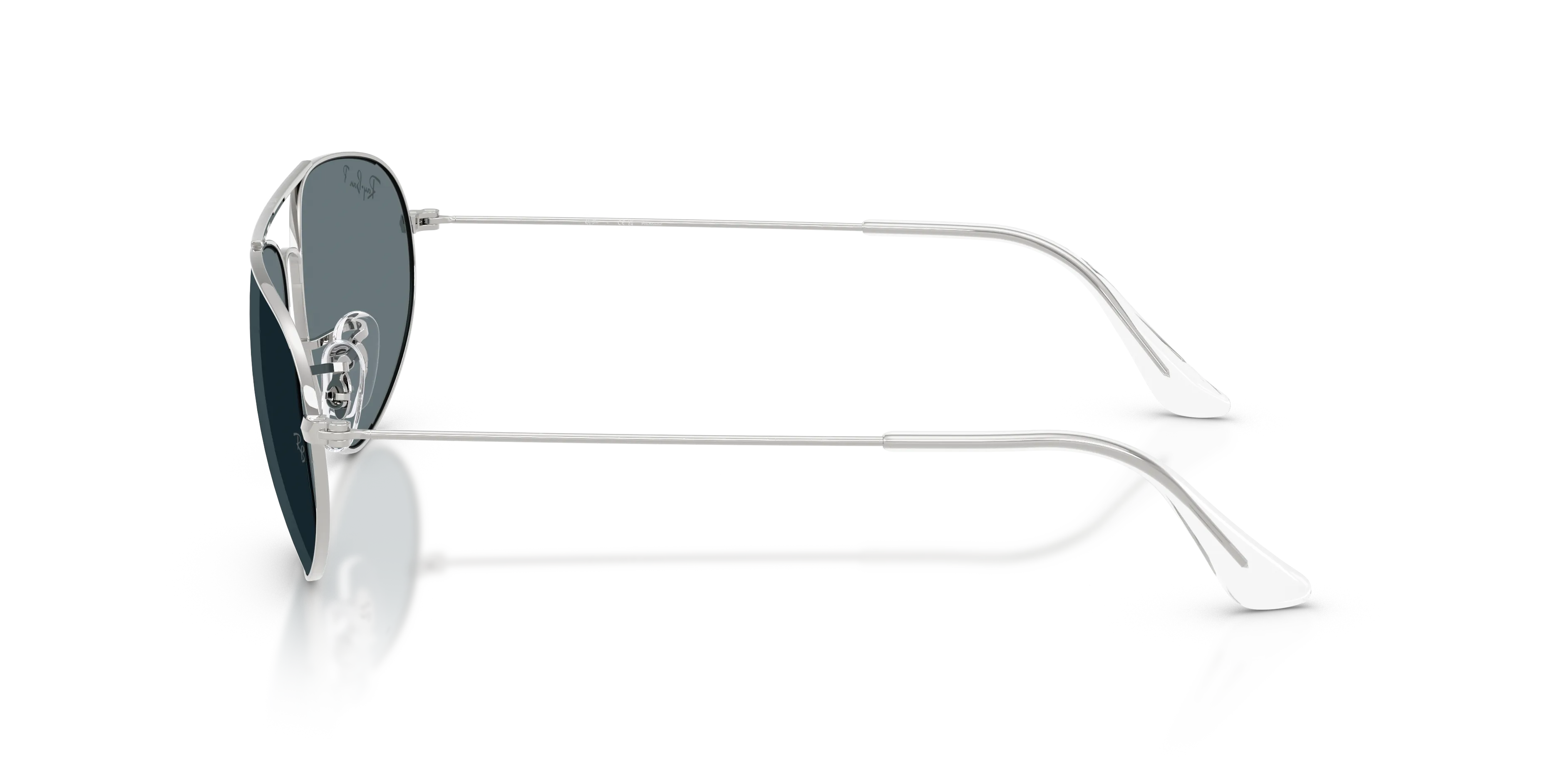Ray - Ban RB3945 003/3R Occhiali da sole Metallo Argento Blu Geometrica Polarizzata - immagine 4