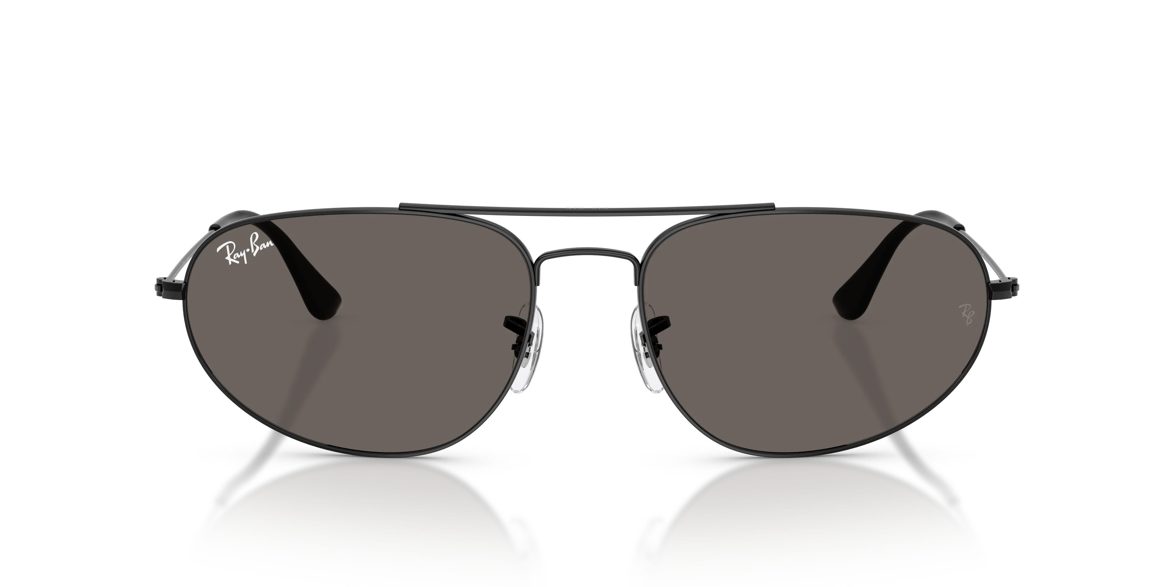 Ray - Ban RB3945 002/B1 Occhiali da sole Metallo Nero Grigio Geometrica Normale - immagine 3