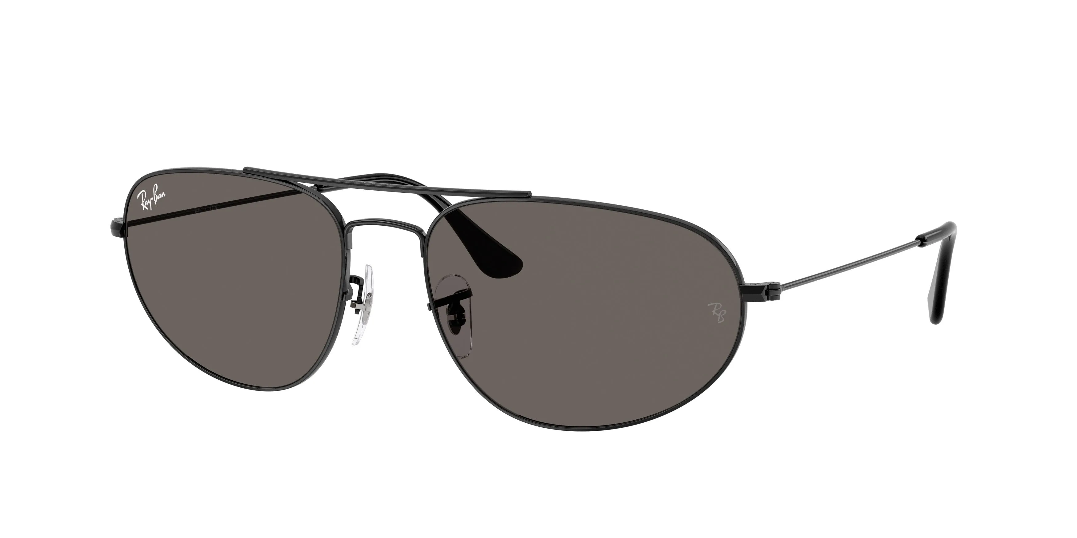 Ray - Ban RB3945 002/B1 Occhiali da sole Metallo Nero Grigio Geometrica Normale - immagine 1