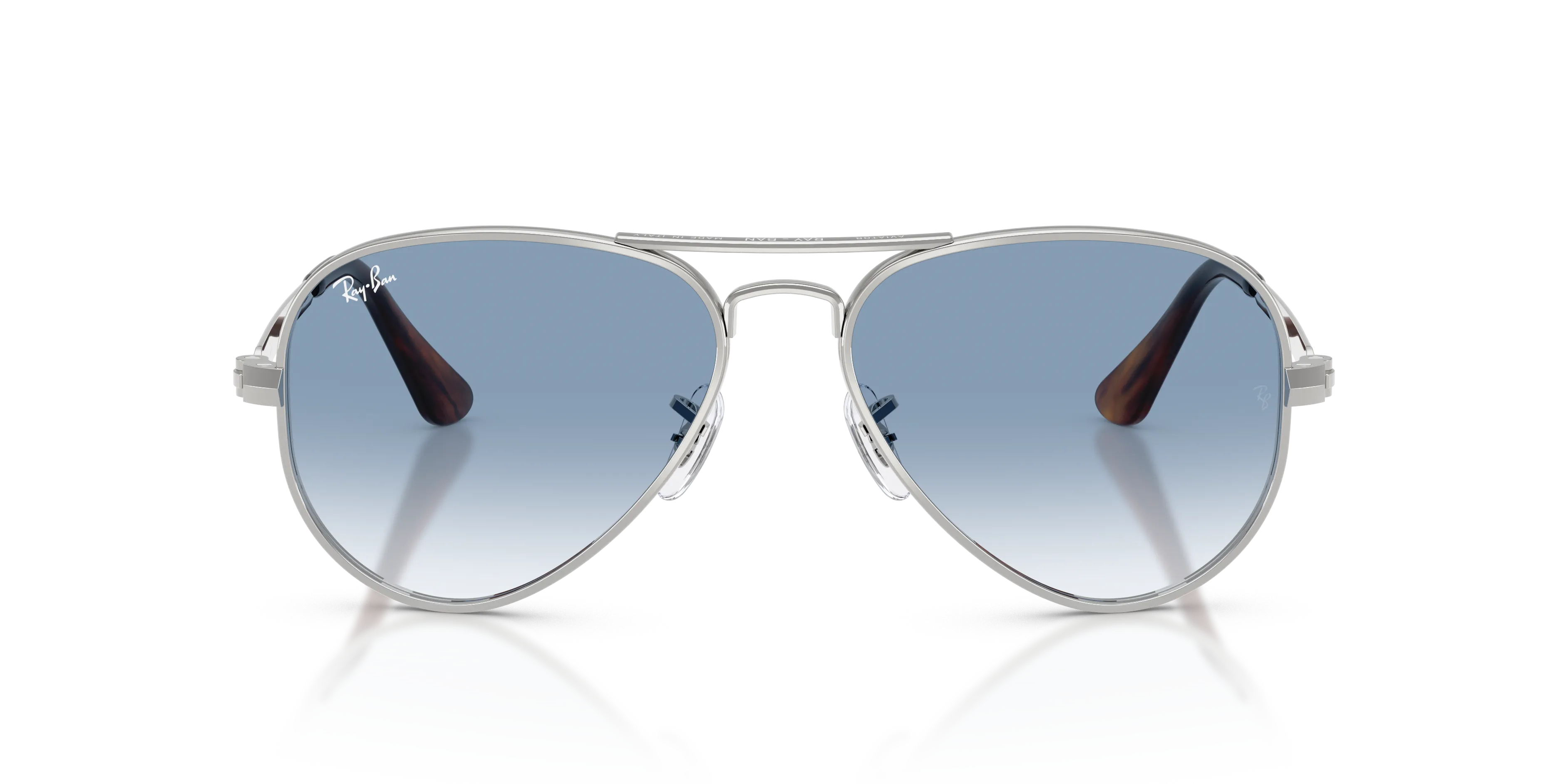 Ray - Ban RB3925 AVIATOR MAX 003/3F Occhiali da sole Metallo Argento Blu Pilot Normale Sfumato - immagine 3