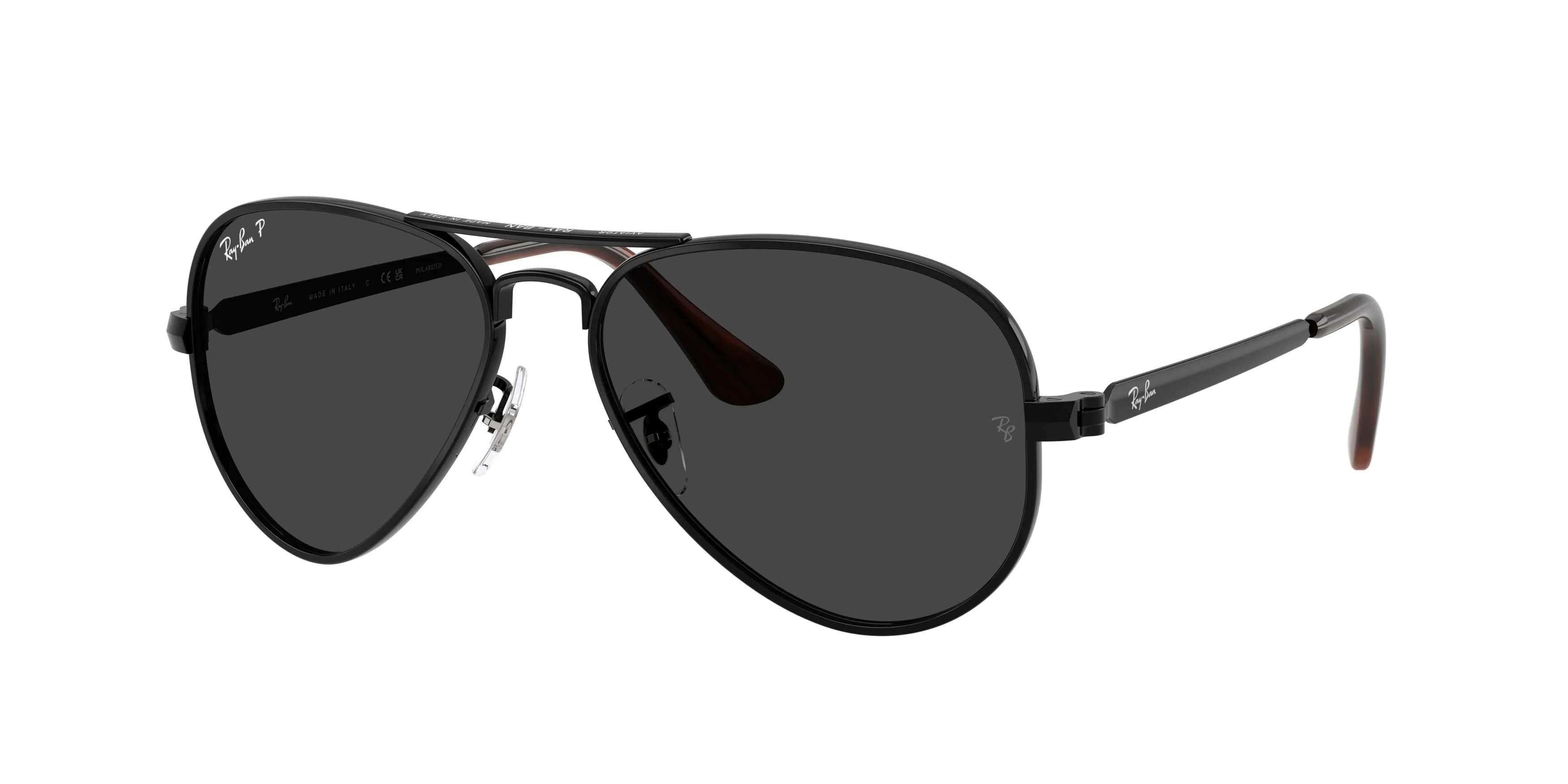 Ray - Ban RB3925 AVIATOR MAX 002/48 Occhiali da sole Metallo Nero Grigio Pilot Polarizzata - immagine 1