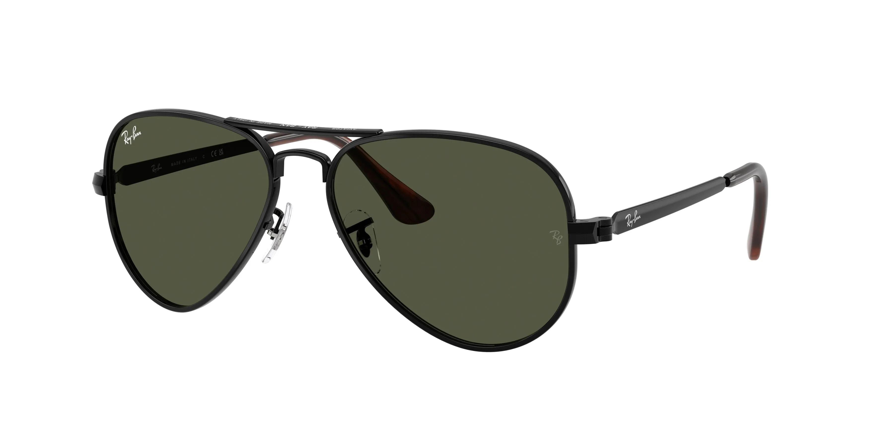 Ray - Ban RB3925 AVIATOR MAX 002/31 Occhiali da sole Metallo Nero Verde Pilot Normale - immagine 1