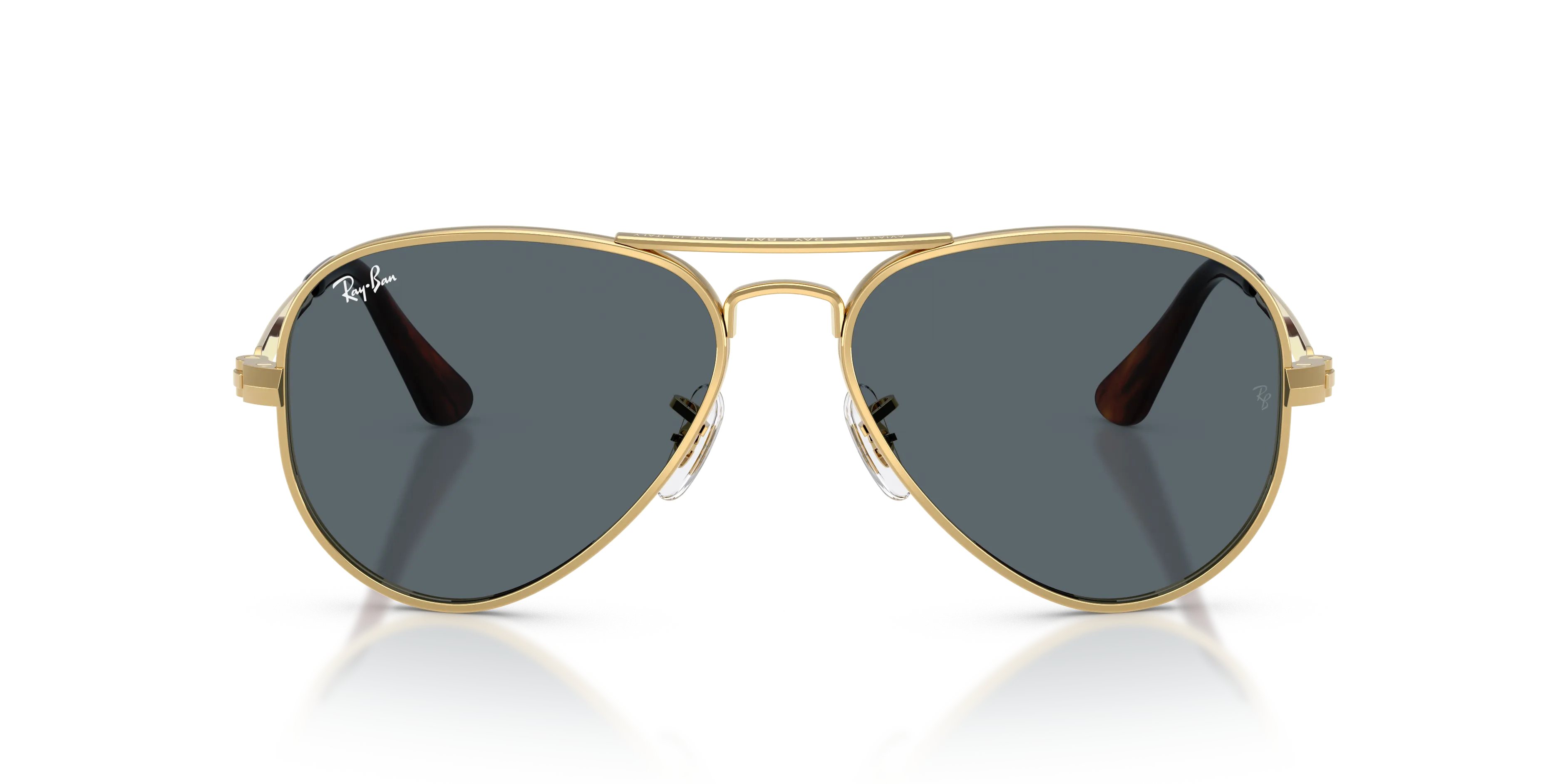 Ray - Ban RB3925 AVIATOR MAX 001/R5 Occhiali da sole Metallo Oro Blu Pilot Normale - immagine 3
