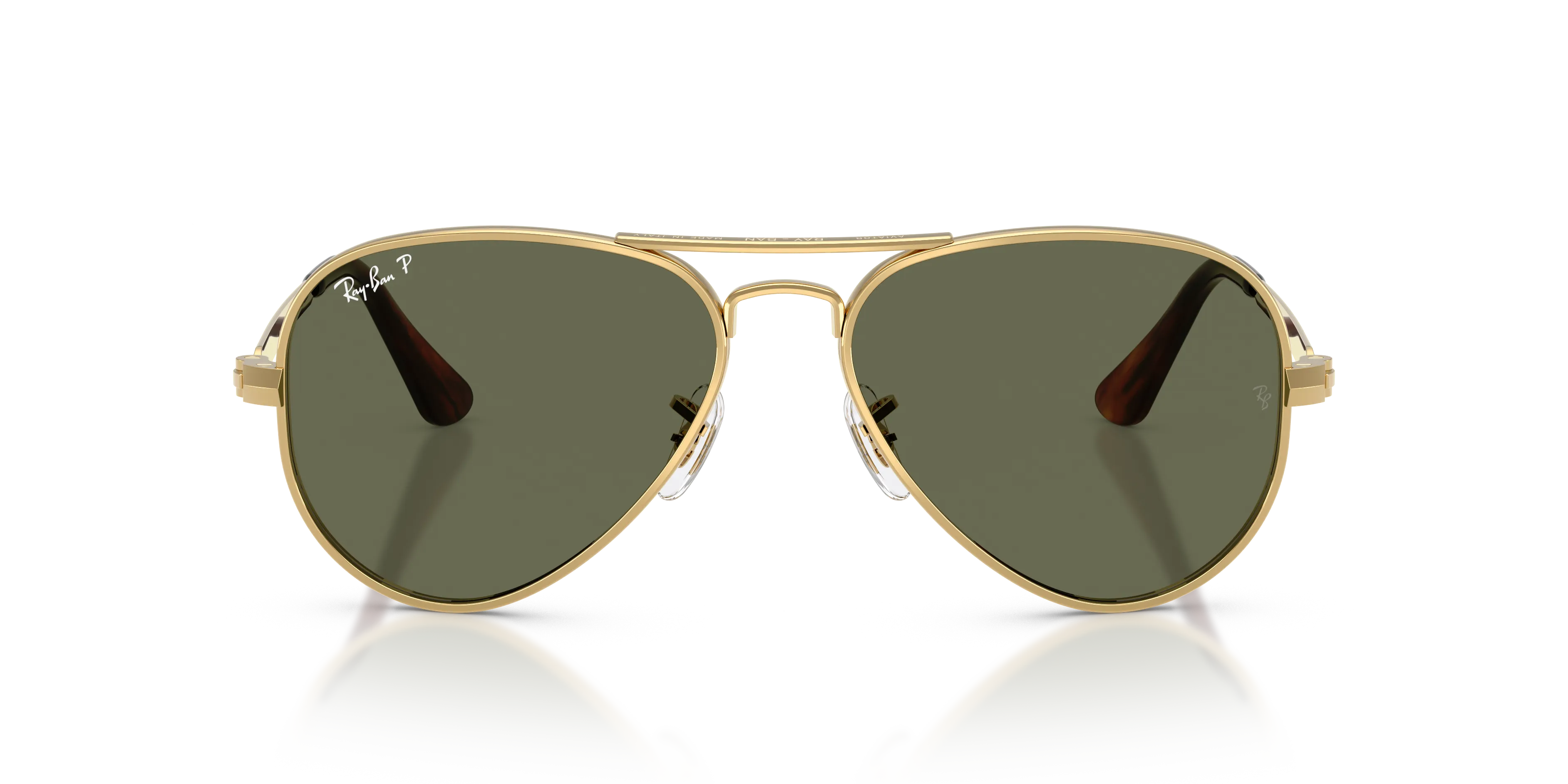 Ray - Ban RB3925 AVIATOR MAX 001/58 Occhiali da sole Metallo Oro Verde Pilot Polarizzata - immagine 3