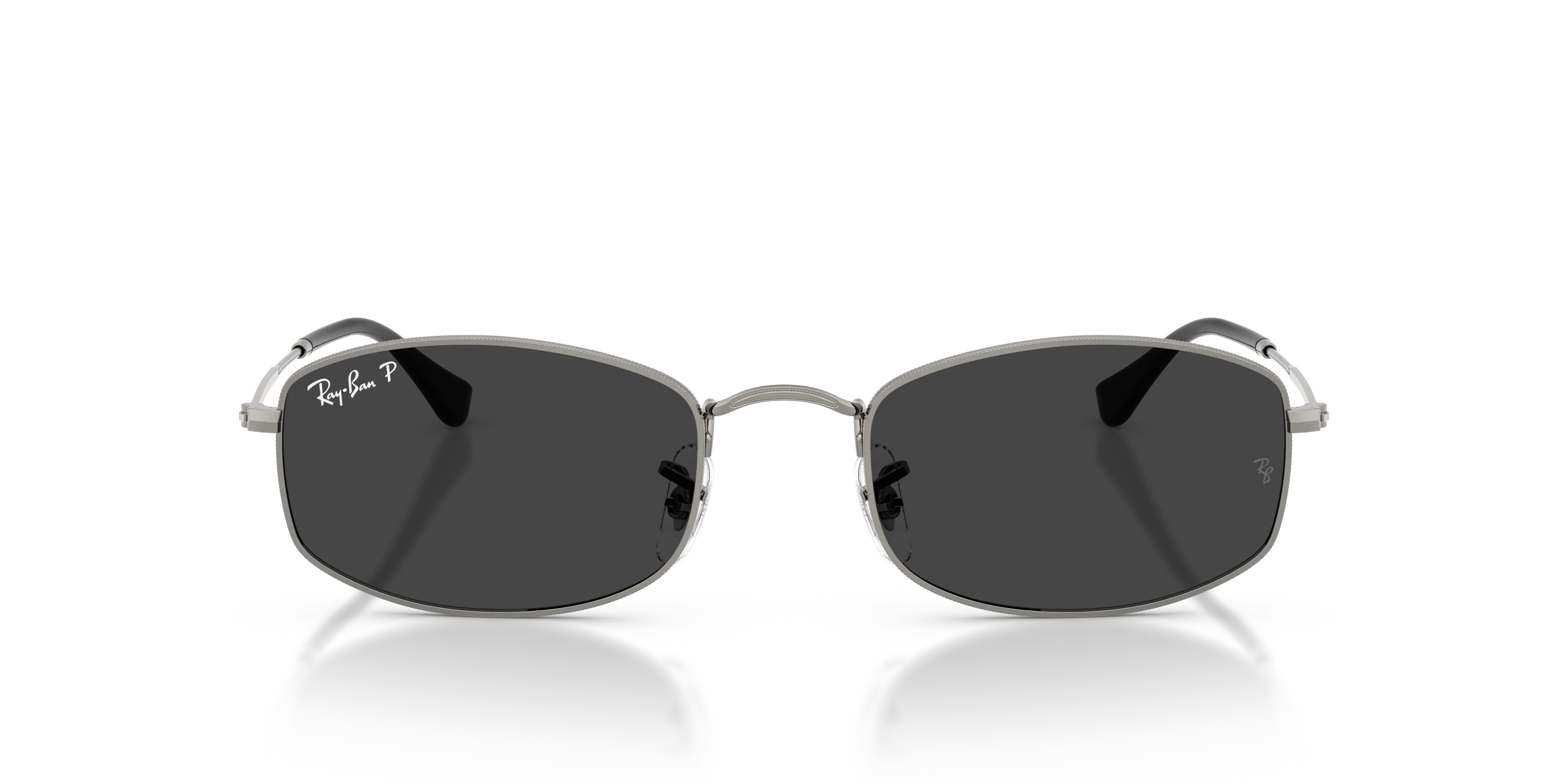 Ray - Ban RB3832 004/48 Occhiali da sole Metallo Grigio Grigio Geometrica Polarizzata - immagine 3