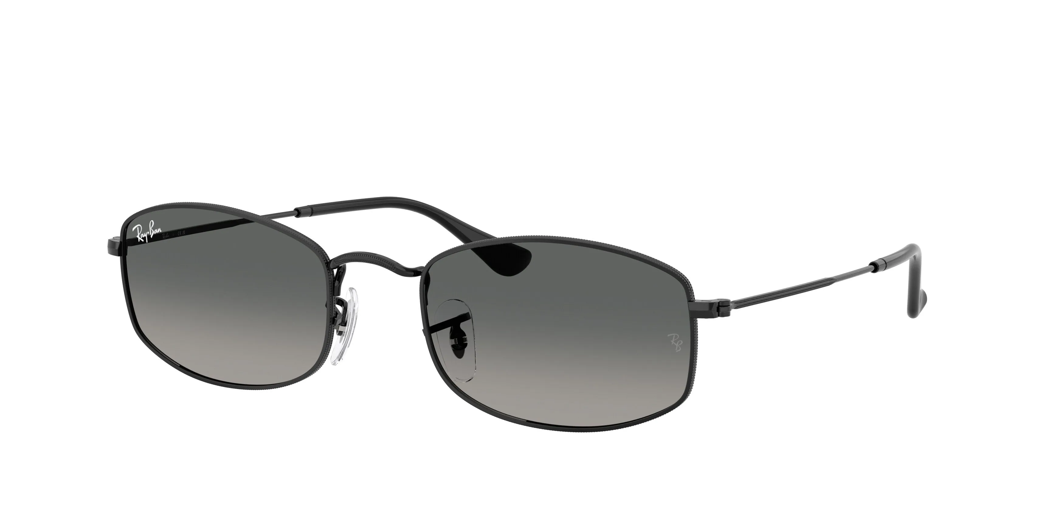 Ray - Ban RB3832 002/71 Occhiali da sole Metallo Nero Grigio Geometrica Normale Sfumato - immagine 1