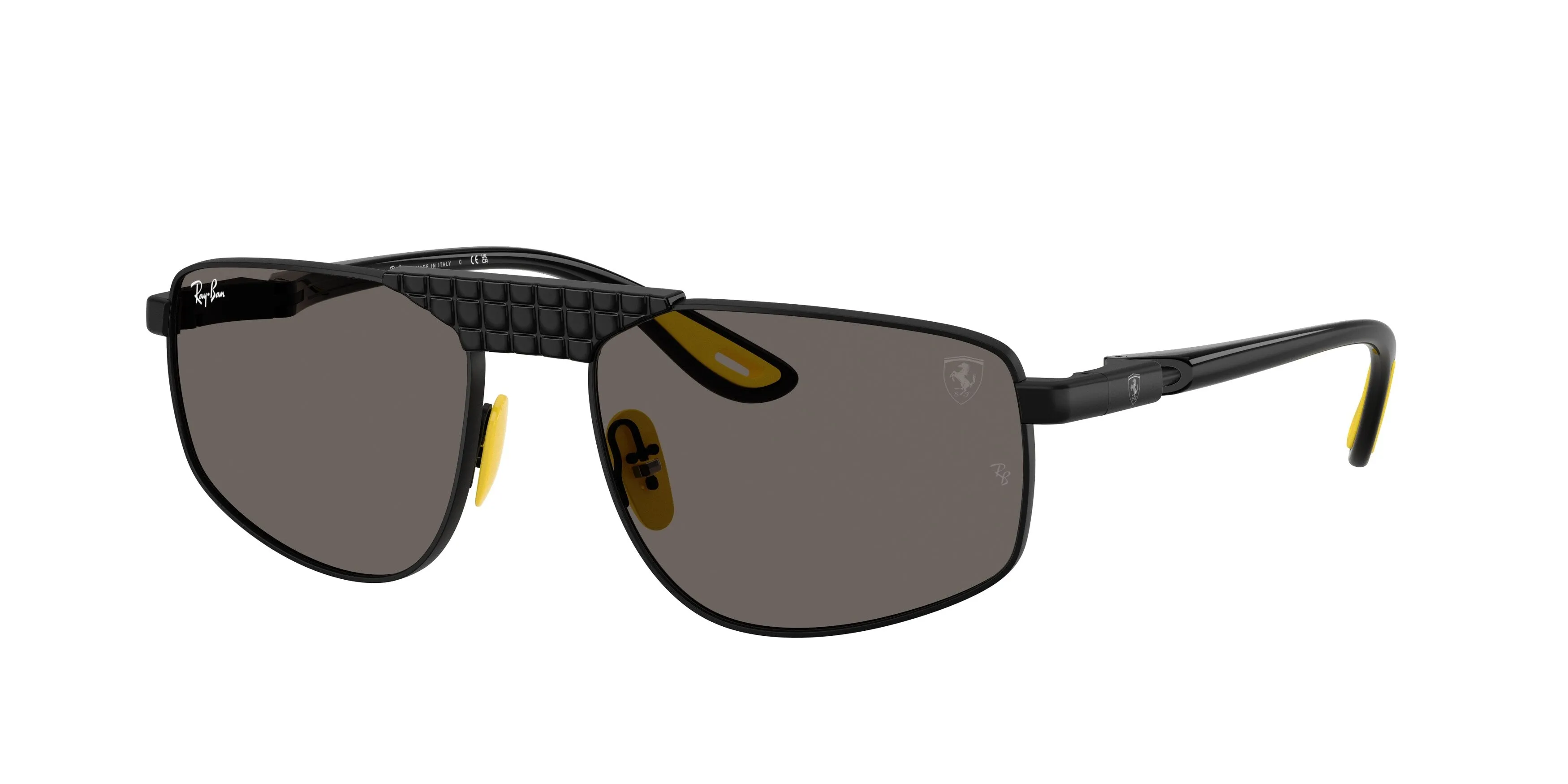 Ray - Ban RB3776M F128B1 Occhiali da sole Metallo Nero Grigio Geometrica Normale - immagine 1