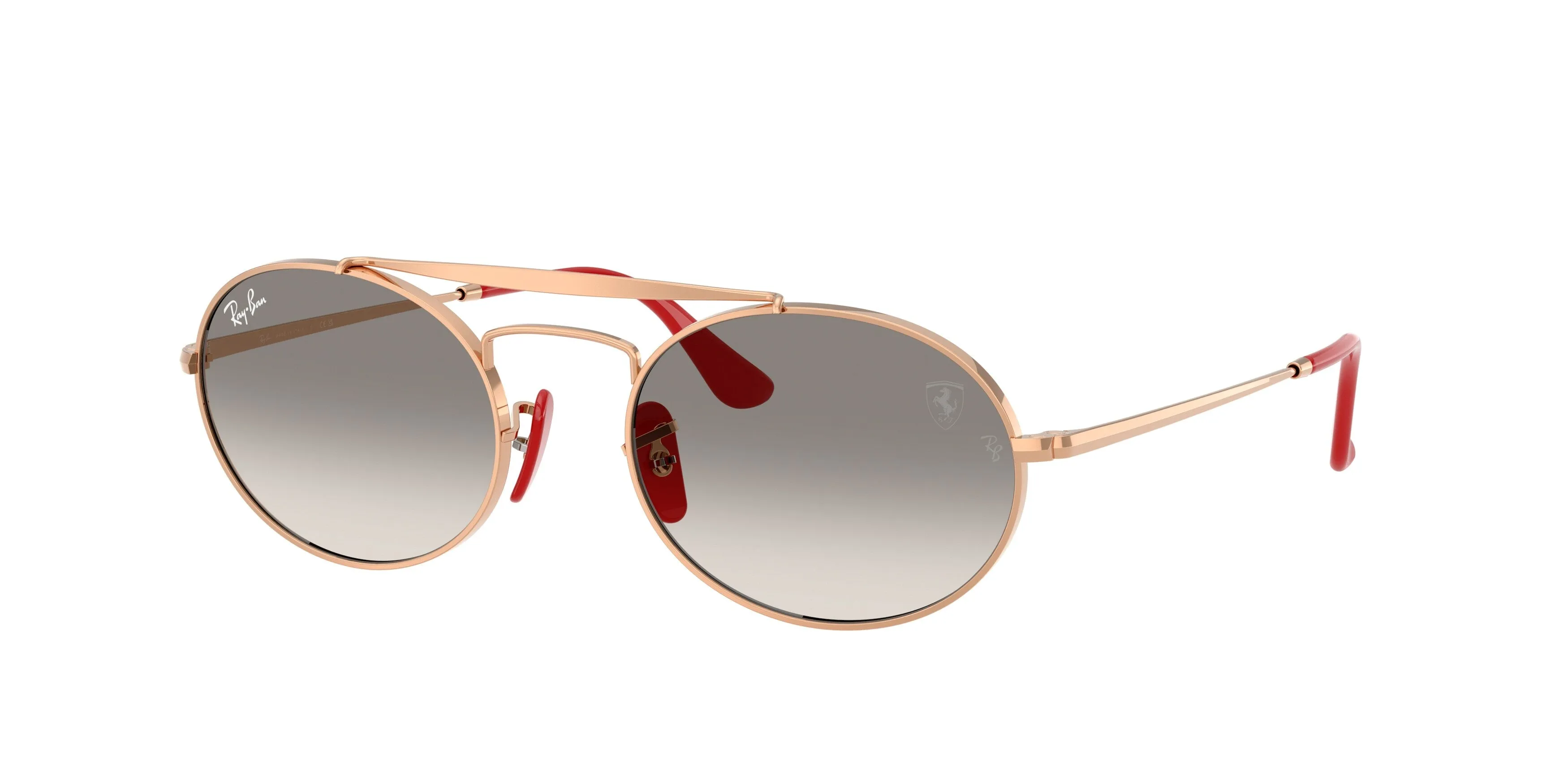 Ray - Ban RB3775M F13532 Occhiali da sole Metallo Oro Grigio Rotonda Normale Sfumato - immagine 1