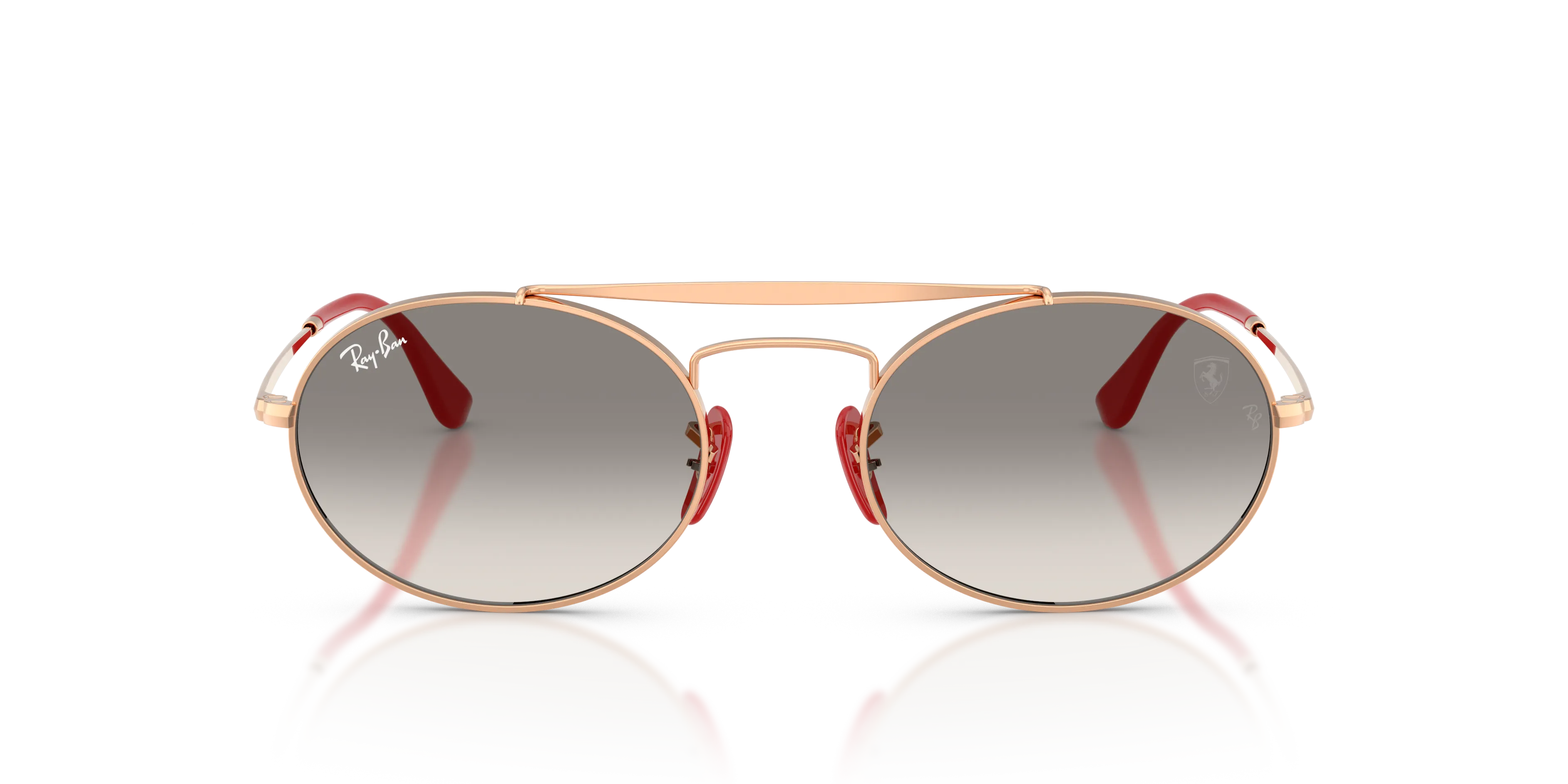 Ray - Ban RB3775M F13532 Occhiali da sole Metallo Oro Grigio Rotonda Normale Sfumato - immagine 3