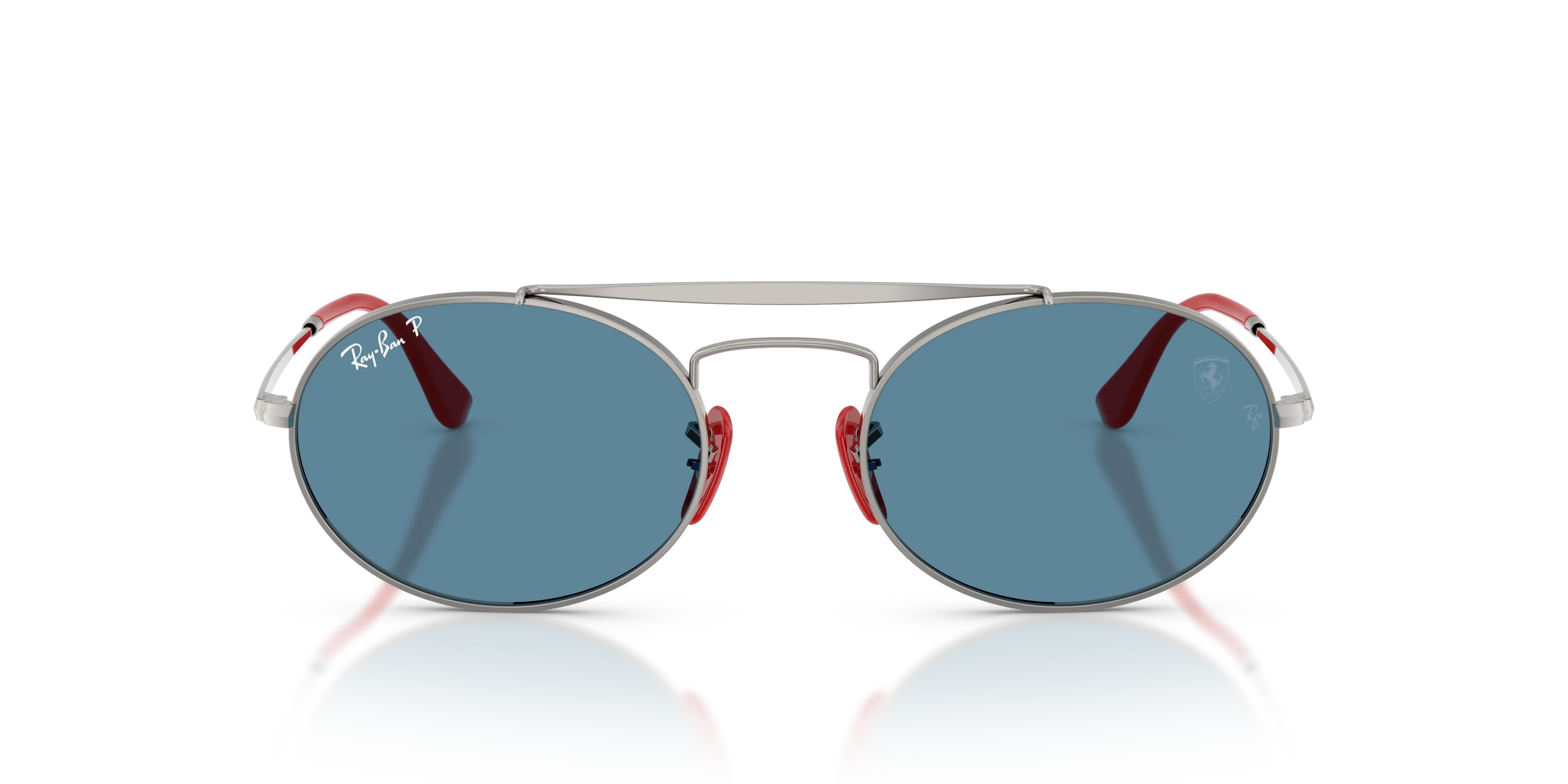 Ray - Ban RB3775M F001S2 Occhiali da sole Metallo Grigio Blu Rotonda Polarizzata - immagine 3