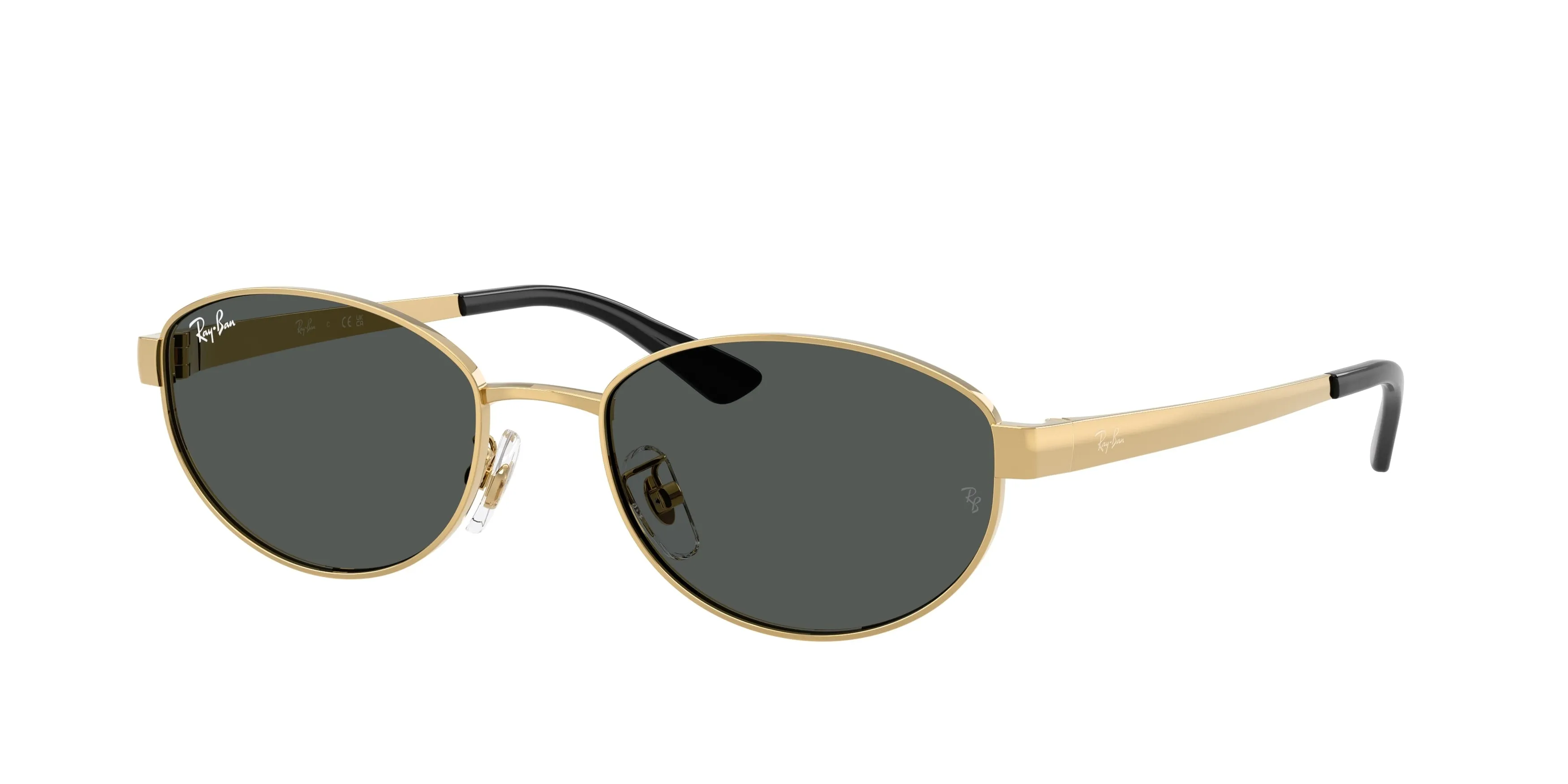 Ray - Ban RB3774D 001/87 Occhiali da sole Metallo Oro Grigio Rotonda Normale - immagine 1