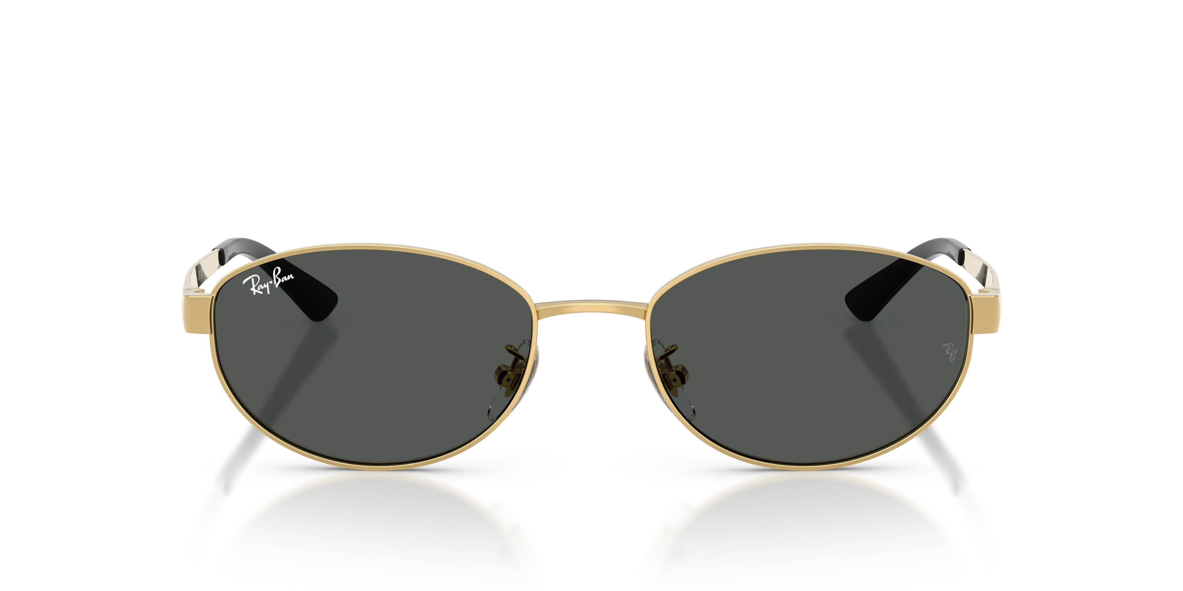 Ray - Ban RB3774D 001/87 Occhiali da sole Metallo Oro Grigio Rotonda Normale - immagine 3