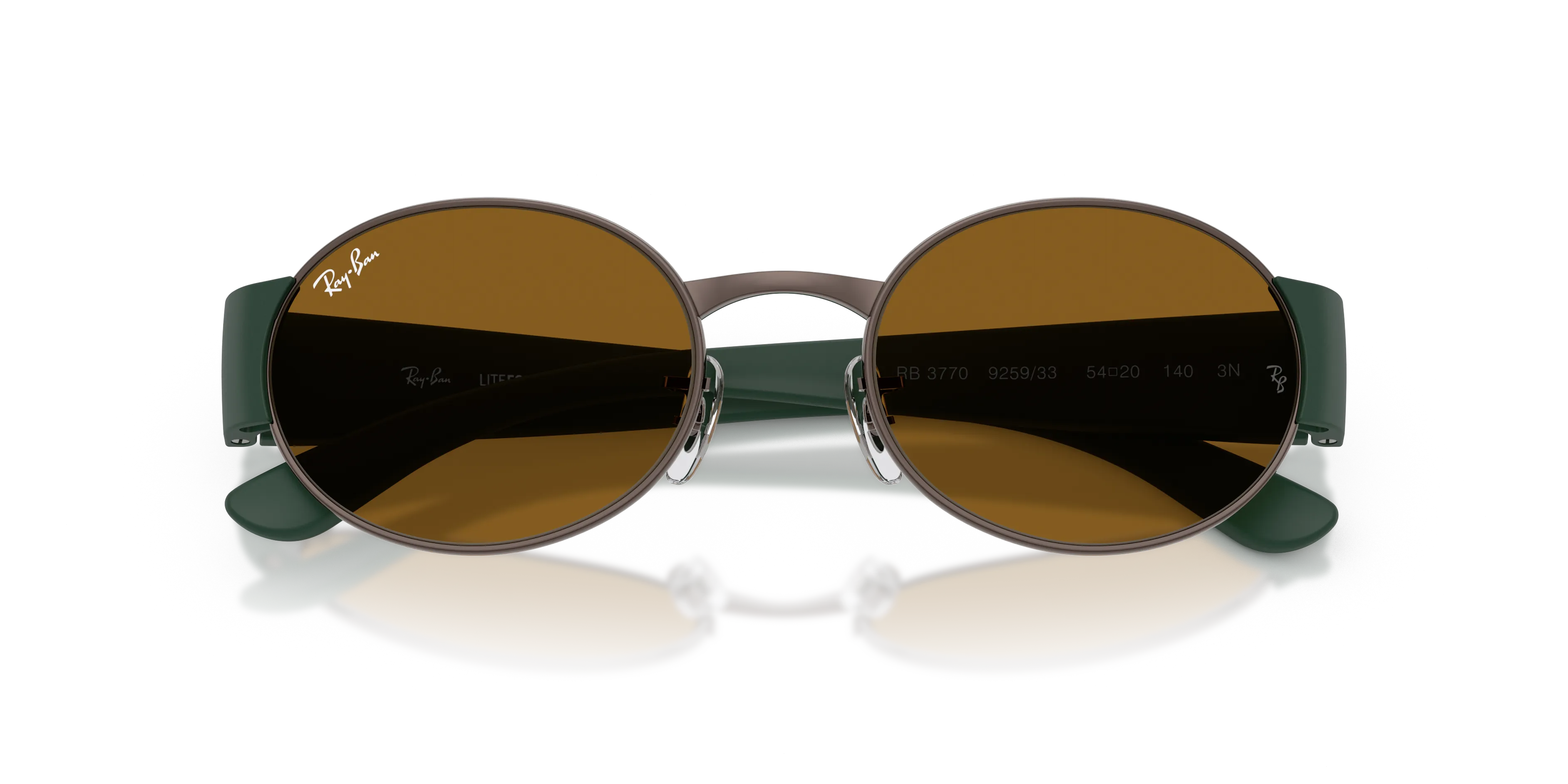 Ray - Ban RB3770 925933 Occhiali da sole Metallo Bronzo Marrone Rotonda Normale - immagine 2