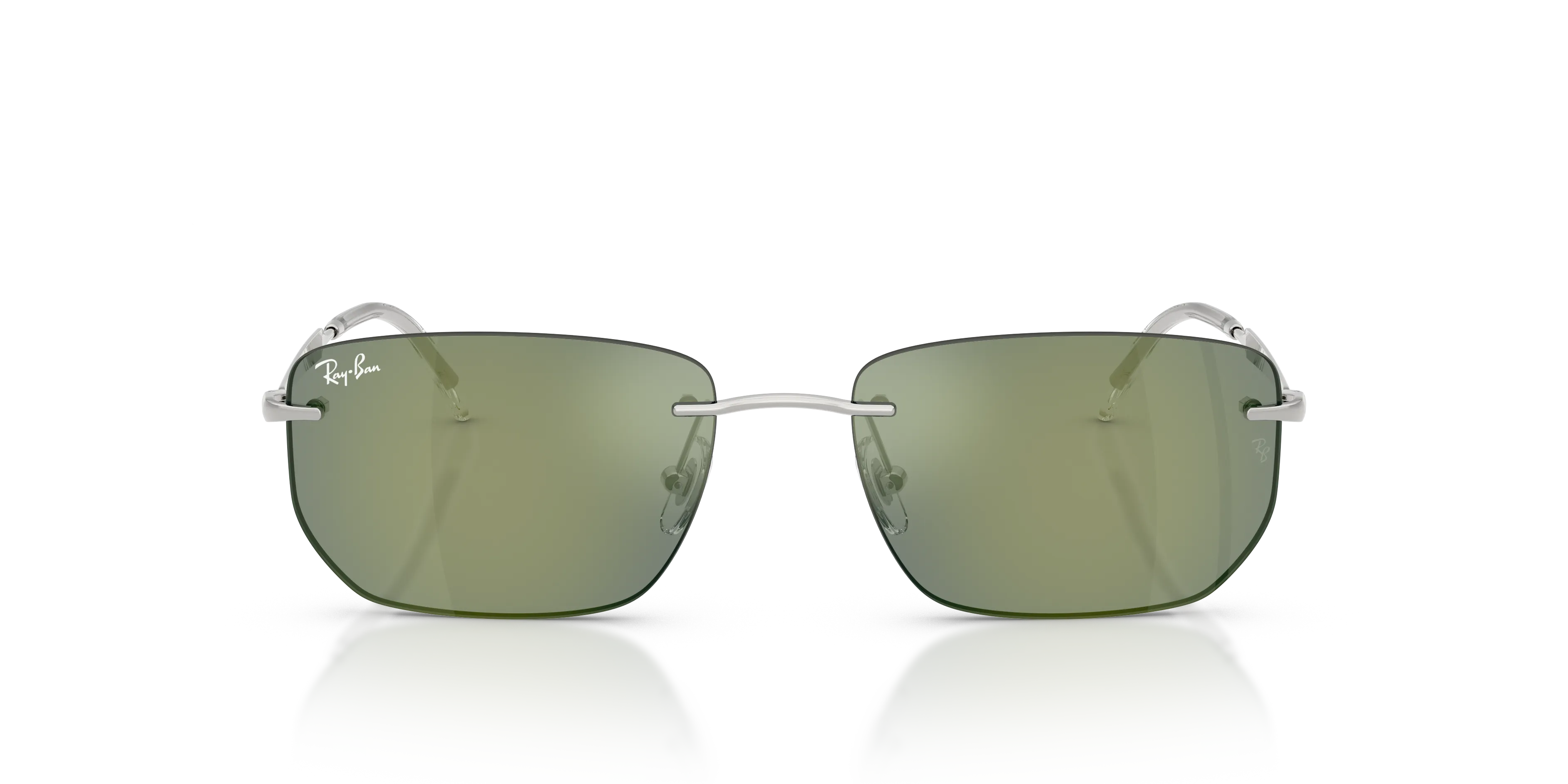 Ray - Ban RB3768 003/6R Occhiali da sole Metallo Argento Grigio Geometrica Specchiate - immagine 3