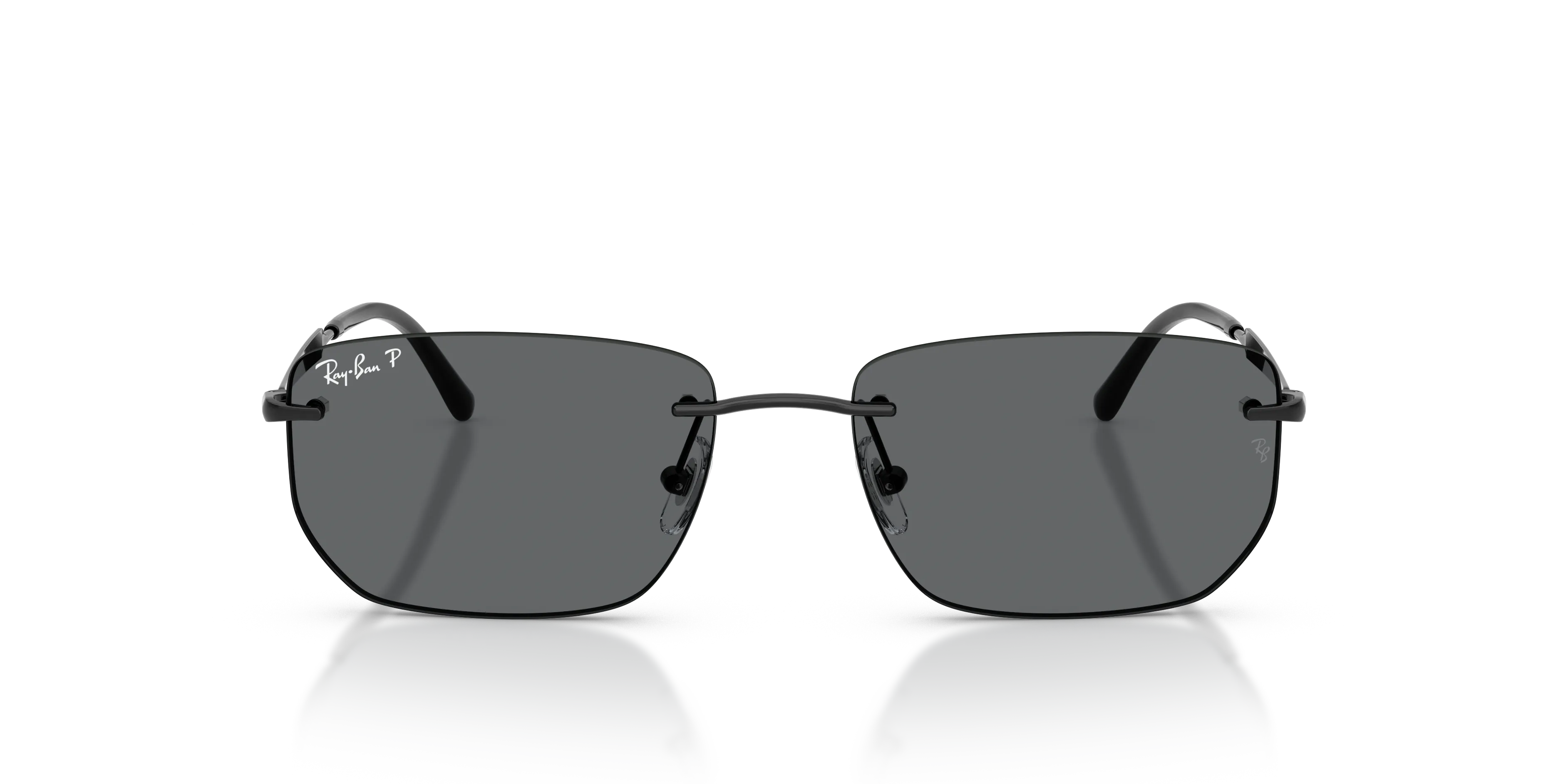Ray - Ban RB3768 002/81 Occhiali da sole Metallo Nero Grigio Geometrica Polarizzata - immagine 3
