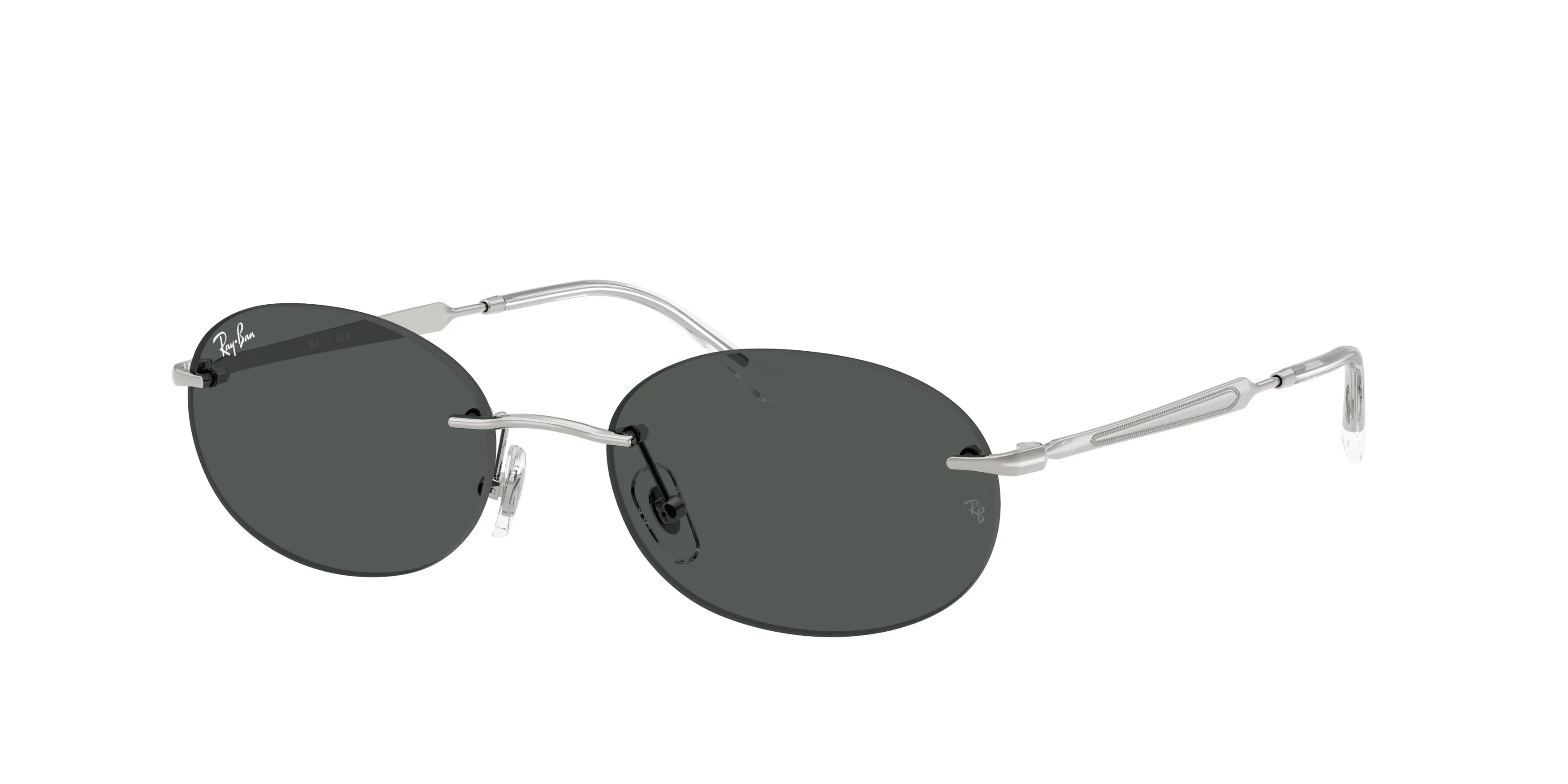 Ray - Ban RB3767 003/87 Occhiali da sole Metallo Argento Grigio Rotonda Normale - immagine 1