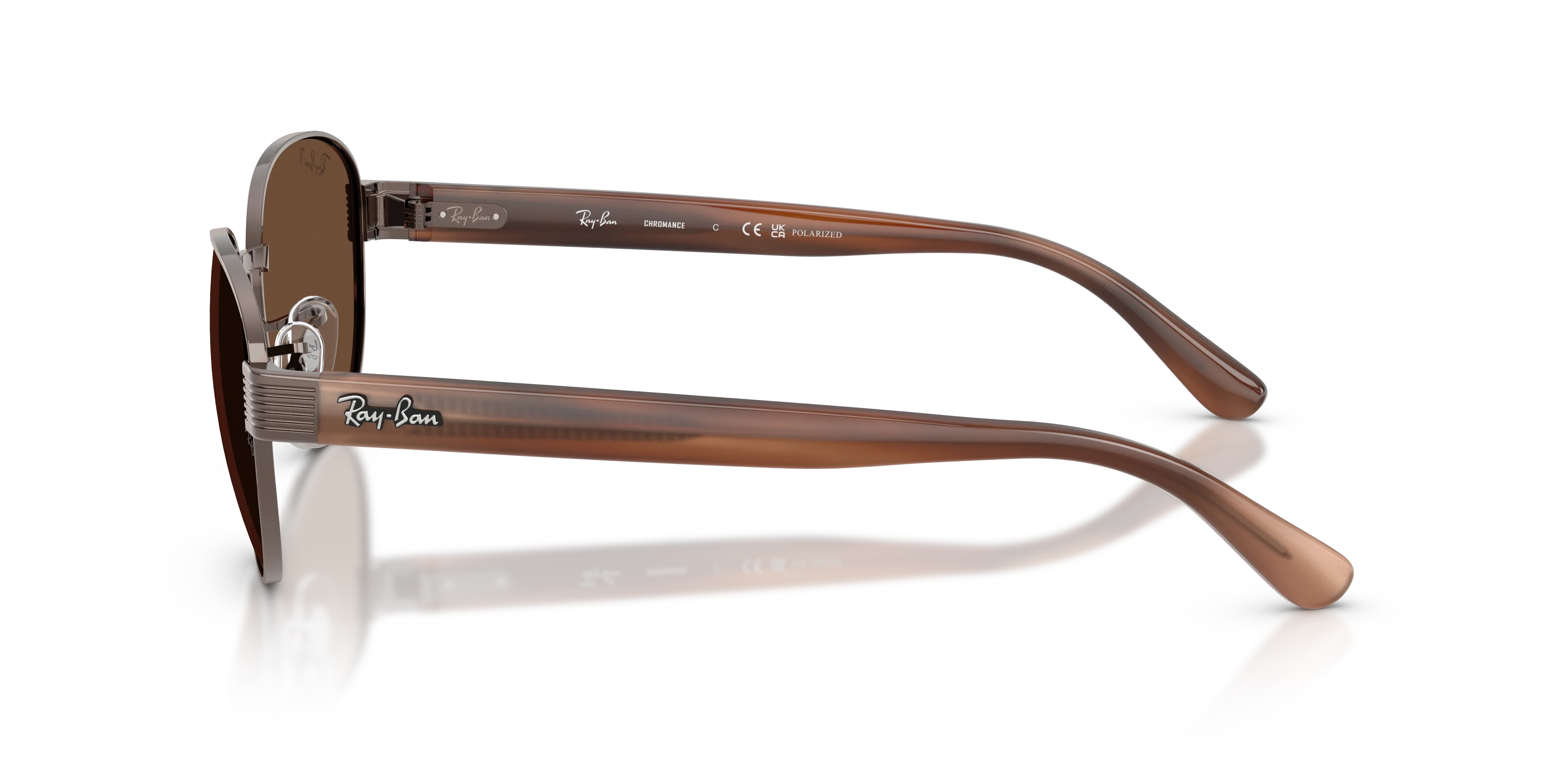 Ray - Ban RB3766CH 9259AN Occhiali da sole Metallo Bronzo Squadrata Polarizzata - immagine 4