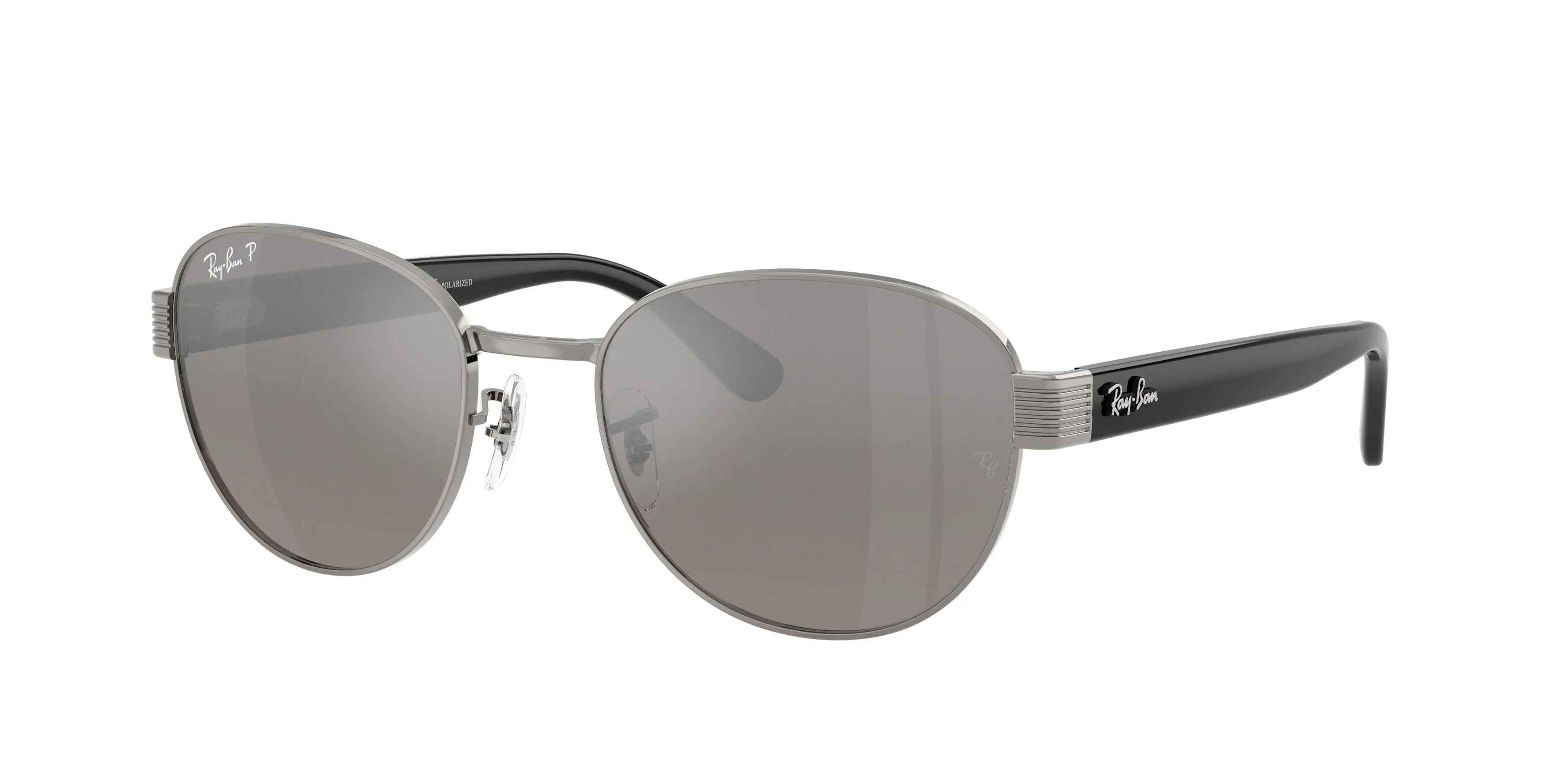 Ray - Ban RB3766CH 004/5J Occhiali da sole Metallo Grigio Argento Squadrata Polarizzata - immagine 1