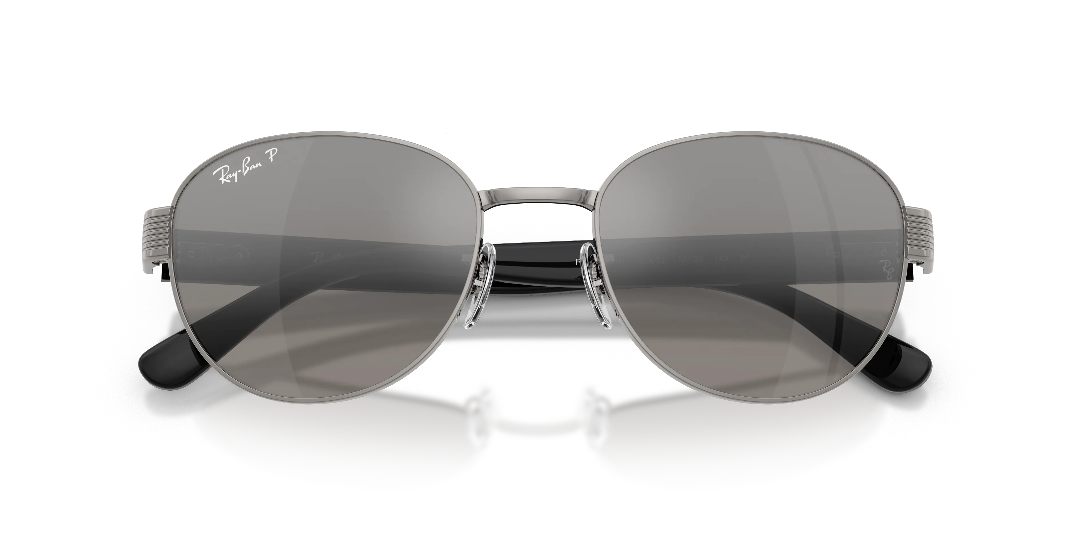 Ray - Ban RB3766CH 004/5J Occhiali da sole Metallo Grigio Argento Squadrata Polarizzata - immagine 2